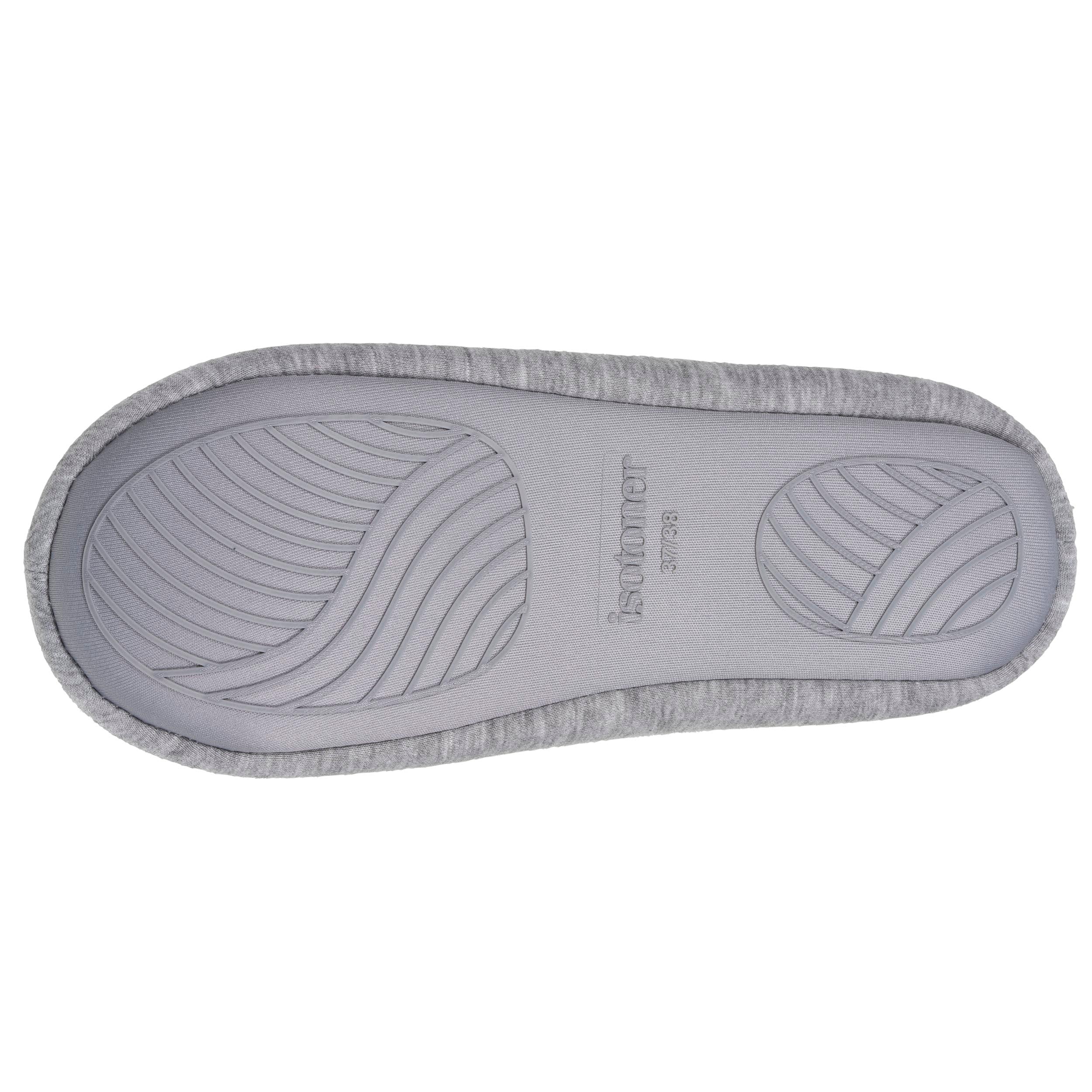 isotoner-chaussons-bottillons-femme-gris-chin-jersey image 5