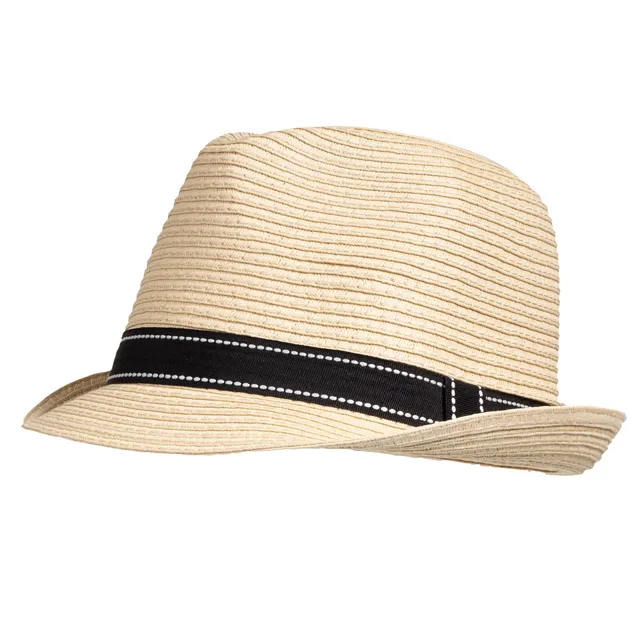 isotoner-trilby-bande-noir-chapeau-d-t-mixte-r-glable-57-59-cm image 1
