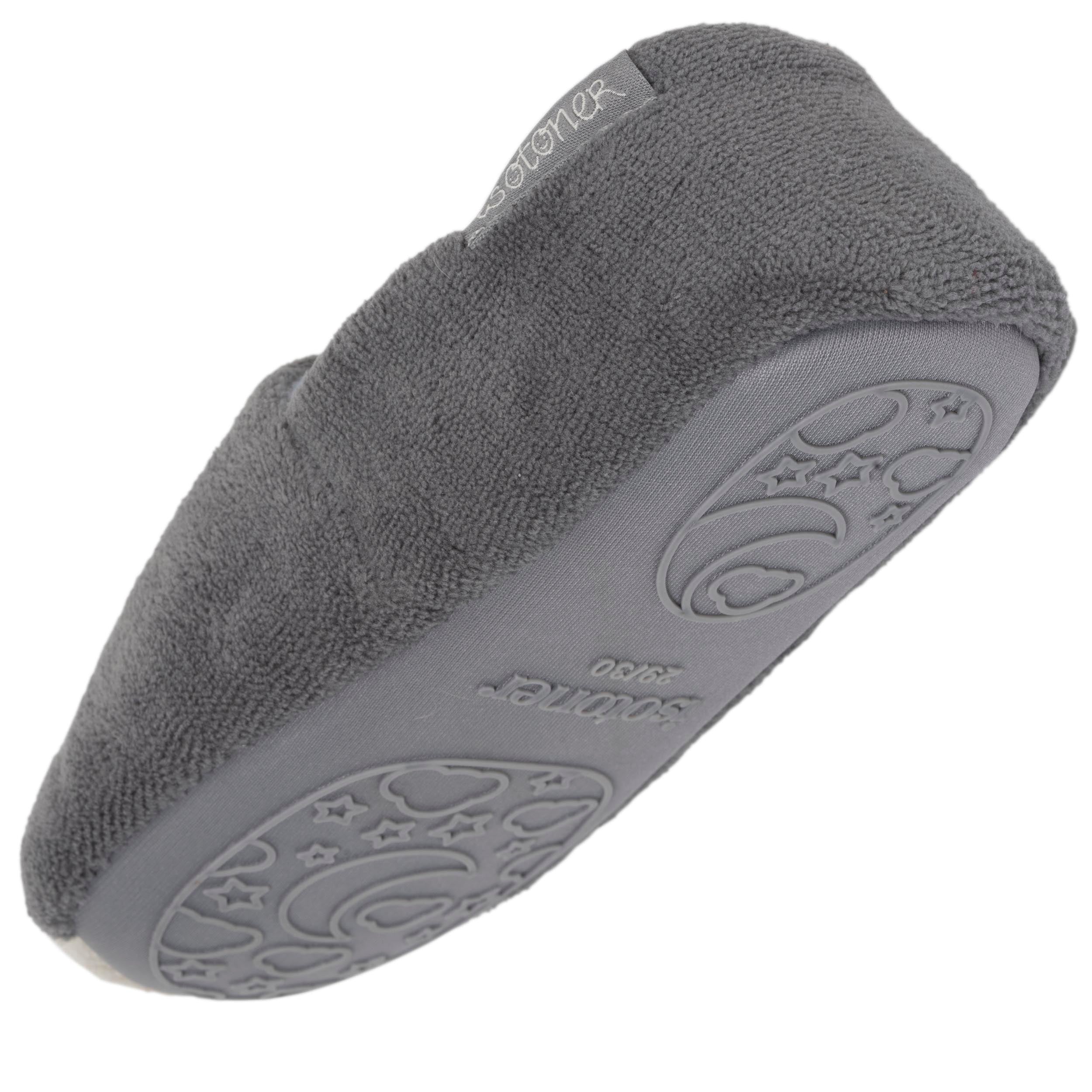 isotoner-chaussons-slippers-enfant-gris-pingouin-blanc image 5