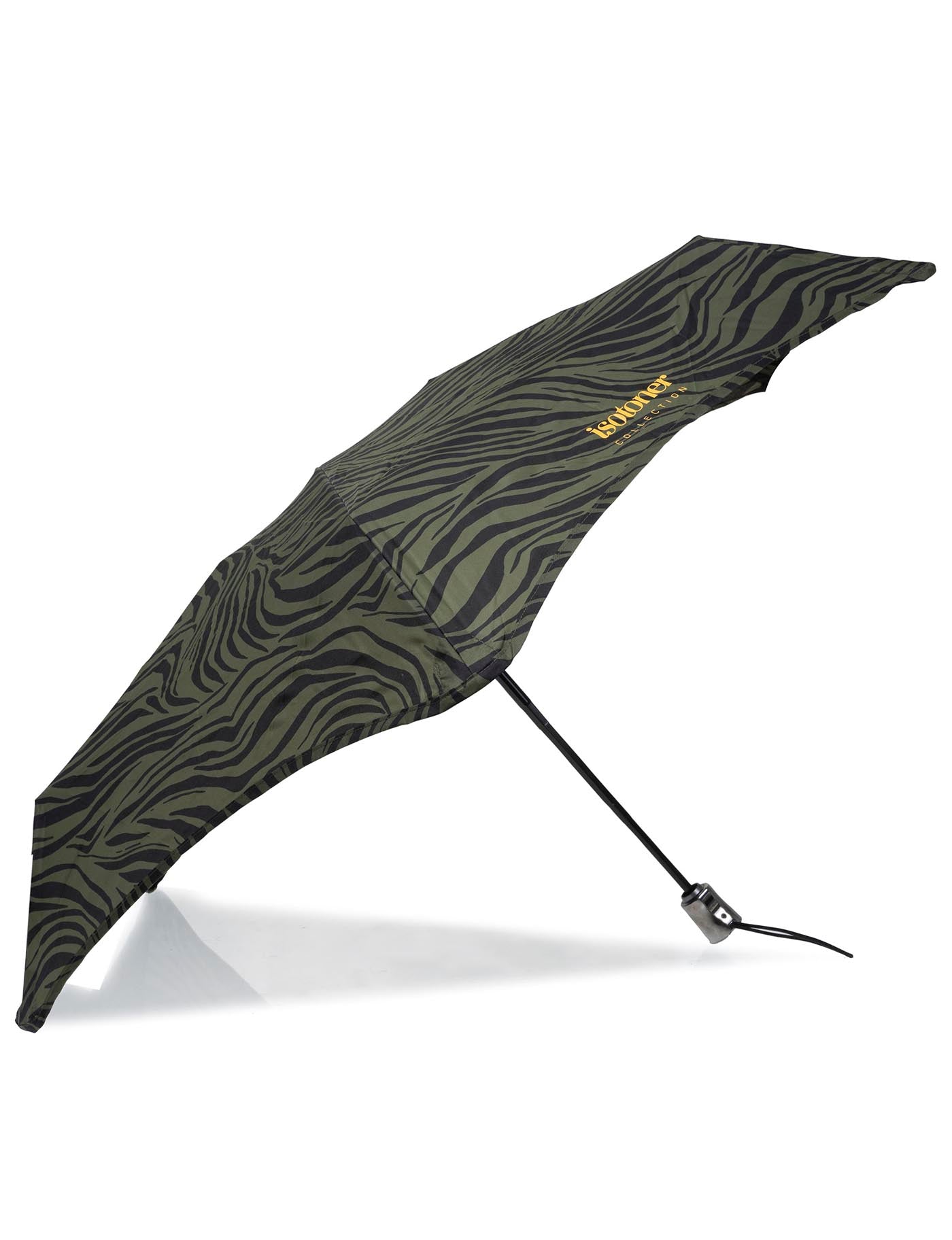 isotoner-parapluie-x-tra-solide-23-cm-z-bre-kaki image 7