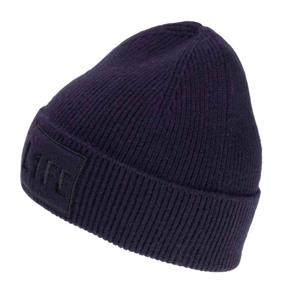 isotoner-bonnet-enfant-6-12-ans-maille-marine image 1