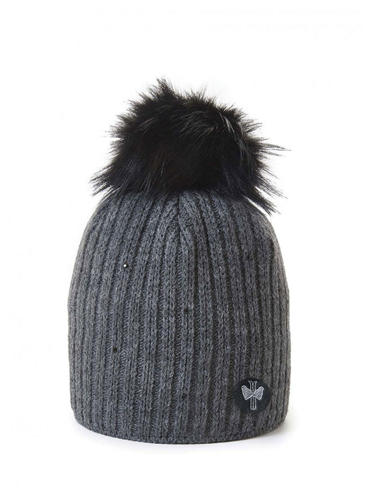 bonnet-pipolaki-merry-femme-laine-beige-blanc-gris-pompon image 3