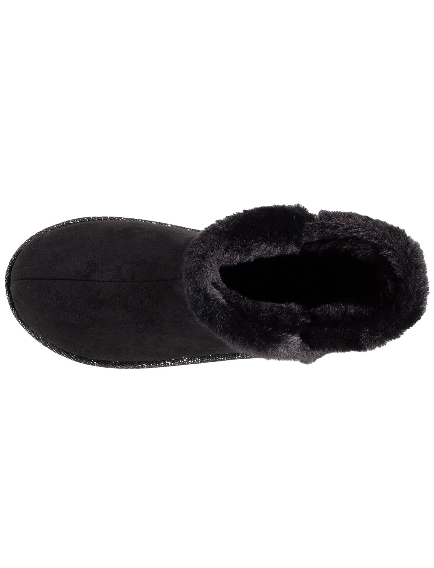 isotoner-chaussons-bottillons-femme-su-dine-noir-liser-fourrure image 7