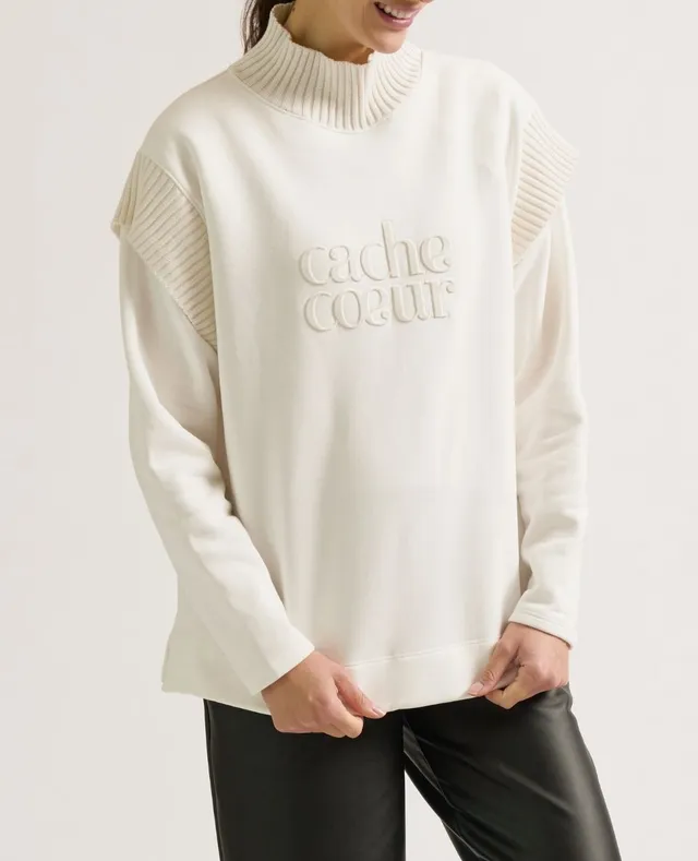 cache-c-ur-sweat-de-grossesse-et-allaitement-harper-ivoire image 1