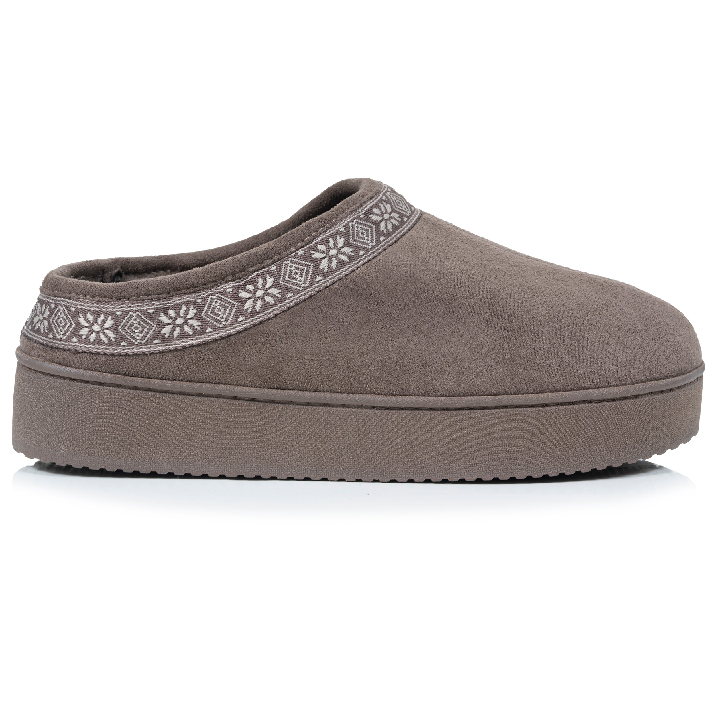isotoner-chaussons-mules-plateforme-femme-taupe-3-5-cm image 8