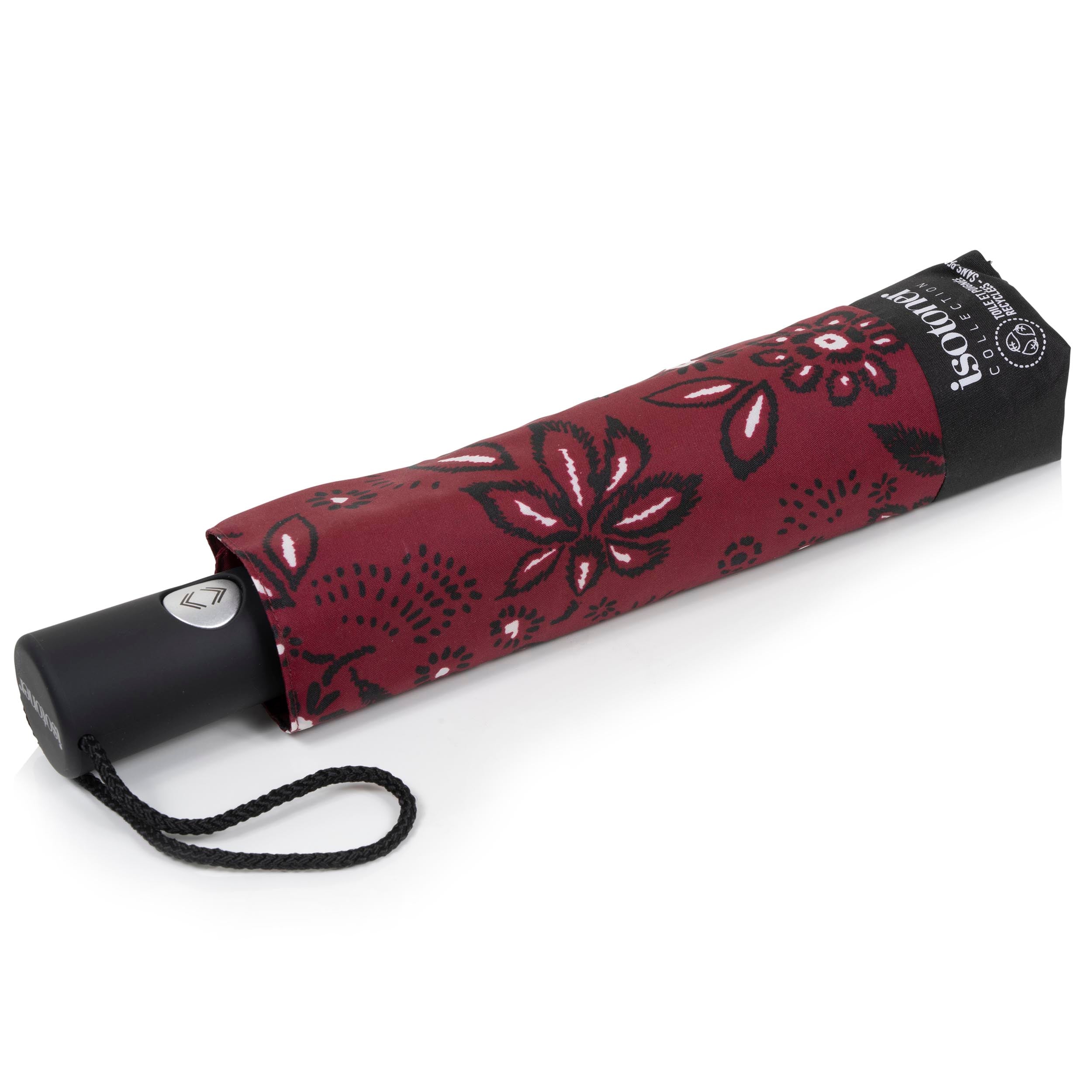 isotoner-parapluie-auto-bandana-bordeaux image 1