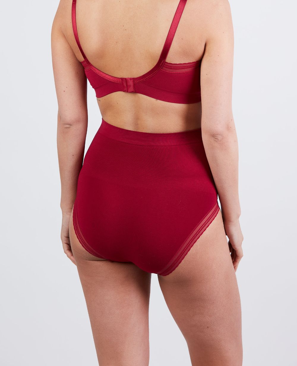 cache-c-ur-maxi-culotte-de-grossesse-sans-couture-milk-bordeaux image 3