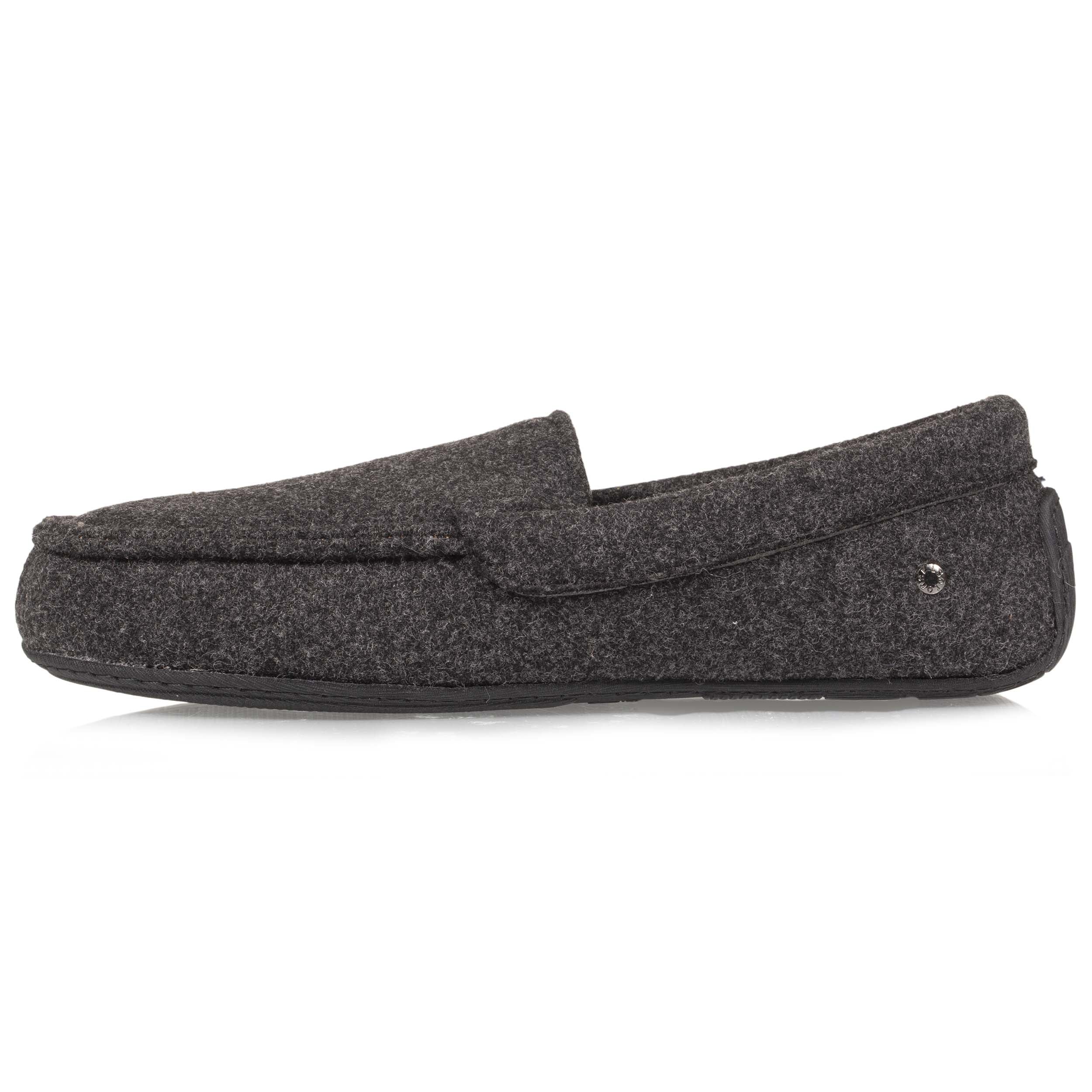 isotoner-chaussons-mocassins-homme-feutrine-gris-chin image 3