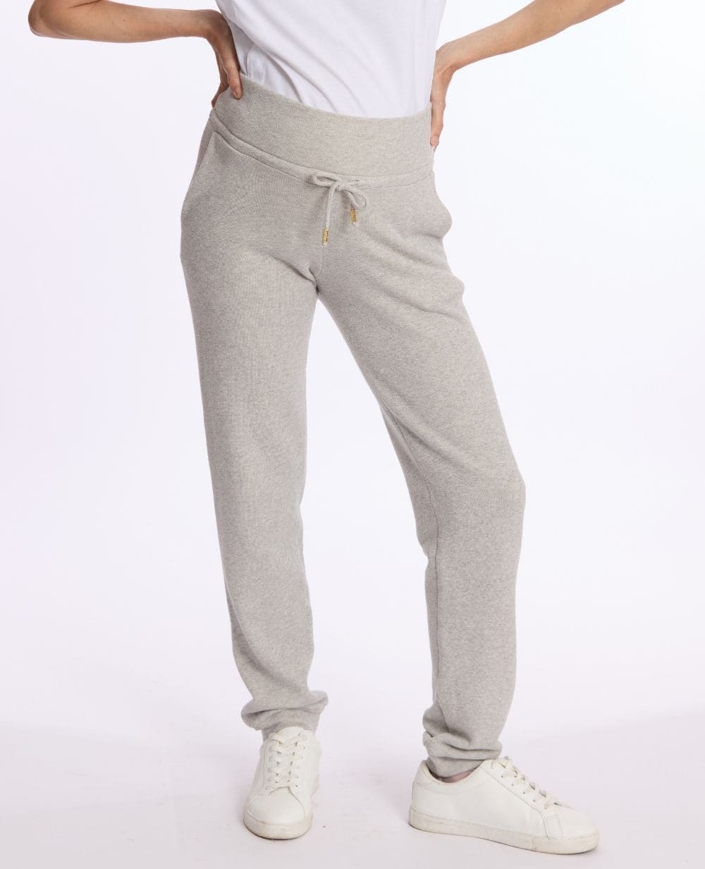 cache-c-ur-billie-jogging-de-maternit-gris-paillet-coton-bio image 4