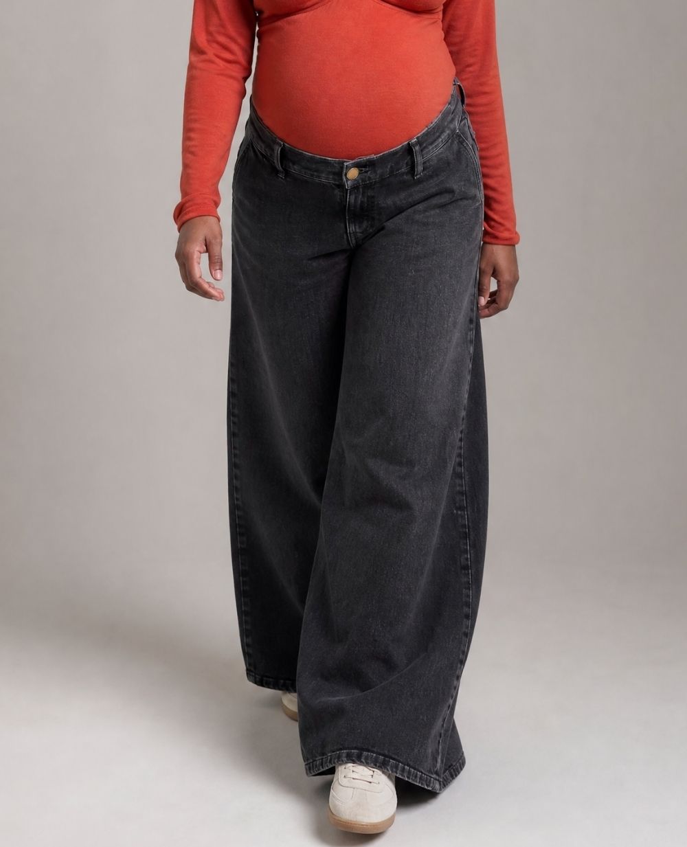 cache-c-ur-jean-de-maternit-rodeo-super-wide-leg-gris image 5