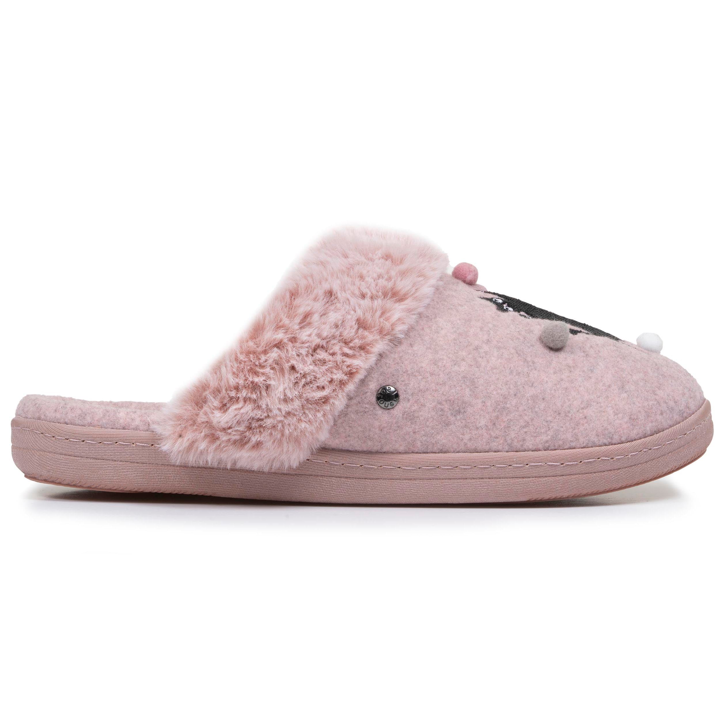 isotoner-chaussons-mules-femme-rose-chin-everywear image 8