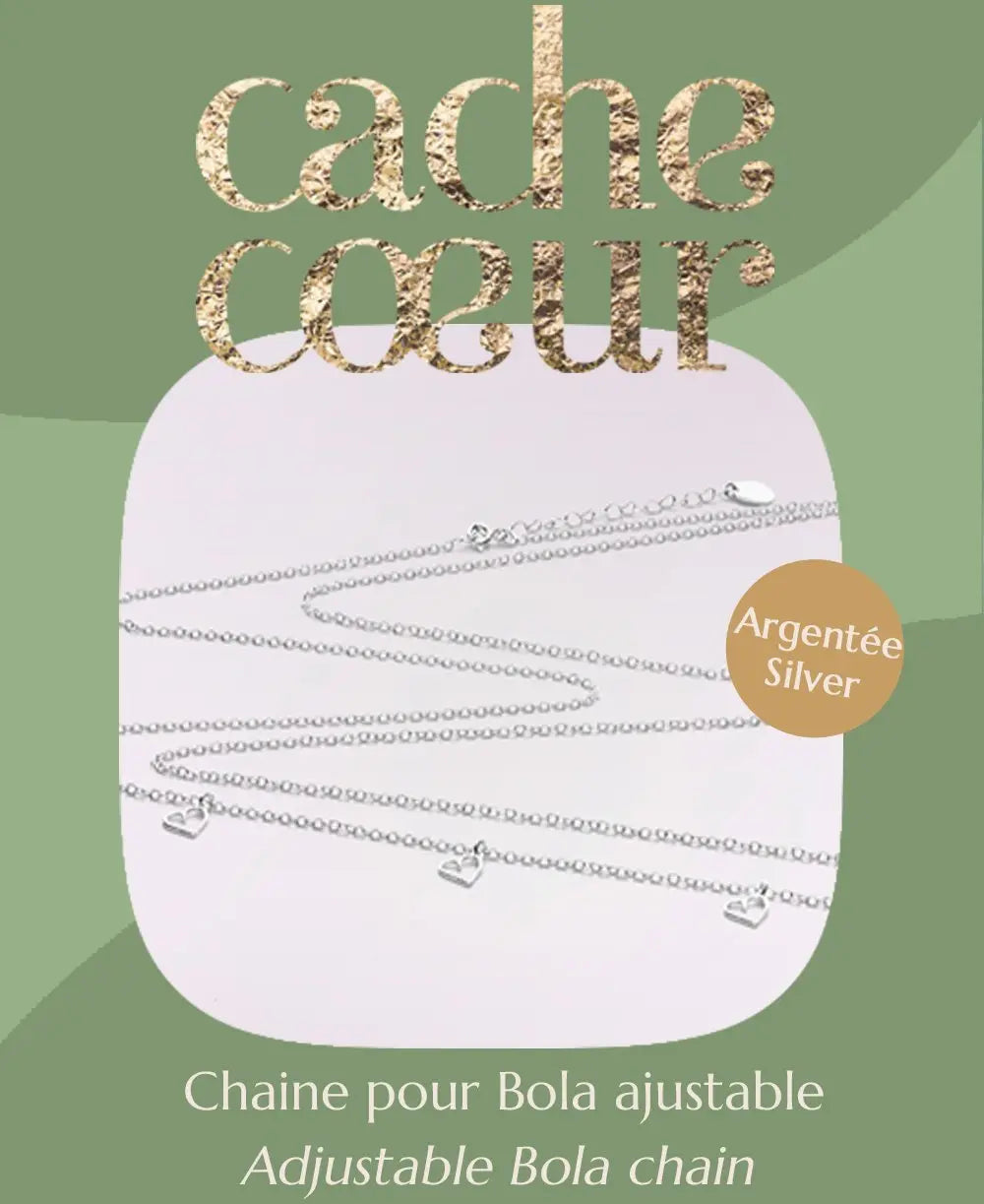 cache-c-ur-cha-ne-bola-cha-ne-pour-bola-de-grossesse-argent-110-cm image 2
