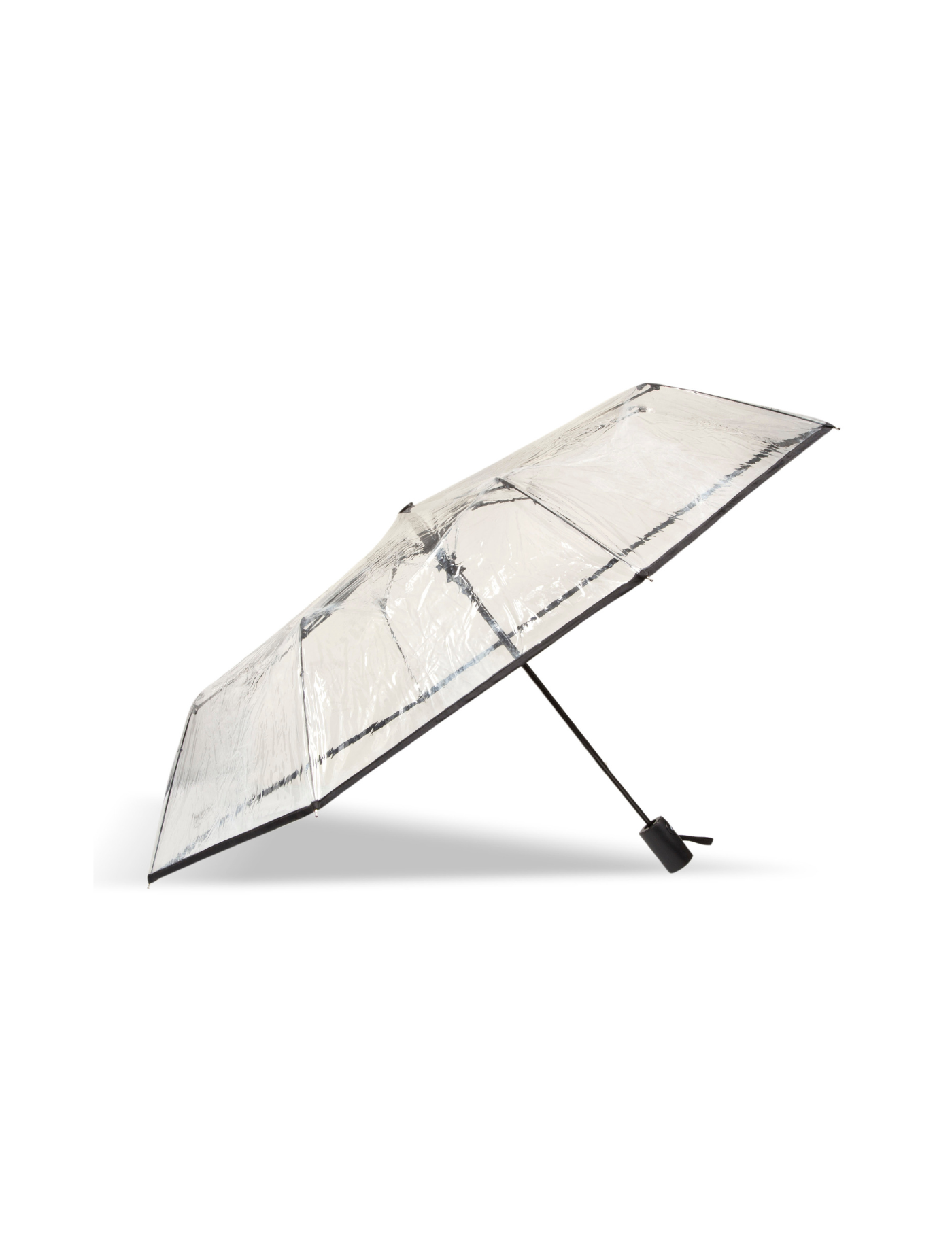 isotoner-parapluie-transparent-pvc-noir-pliant image 7