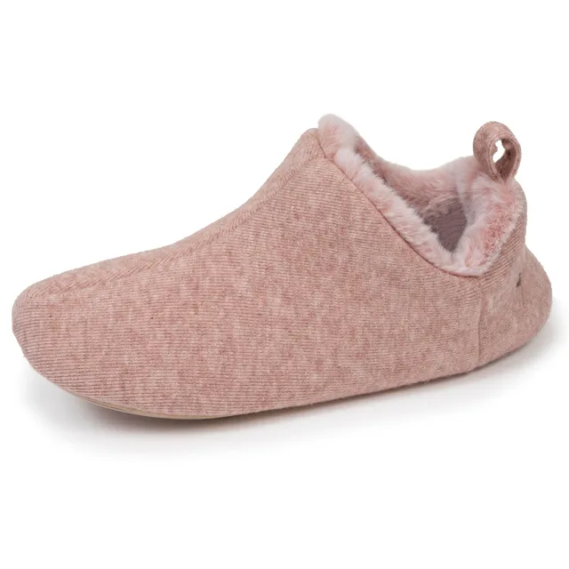 isotoner-chaussons-bottillons-bas-femme-rose-chin image 1