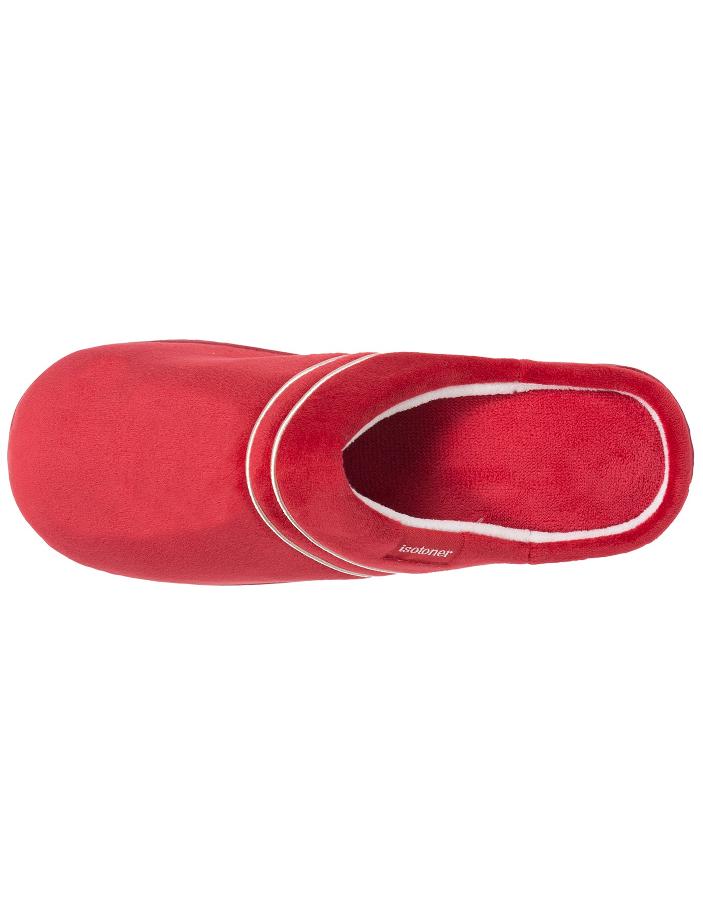 isotoner-chaussons-mules-talon-femme-rouge-3-7-cm image 7