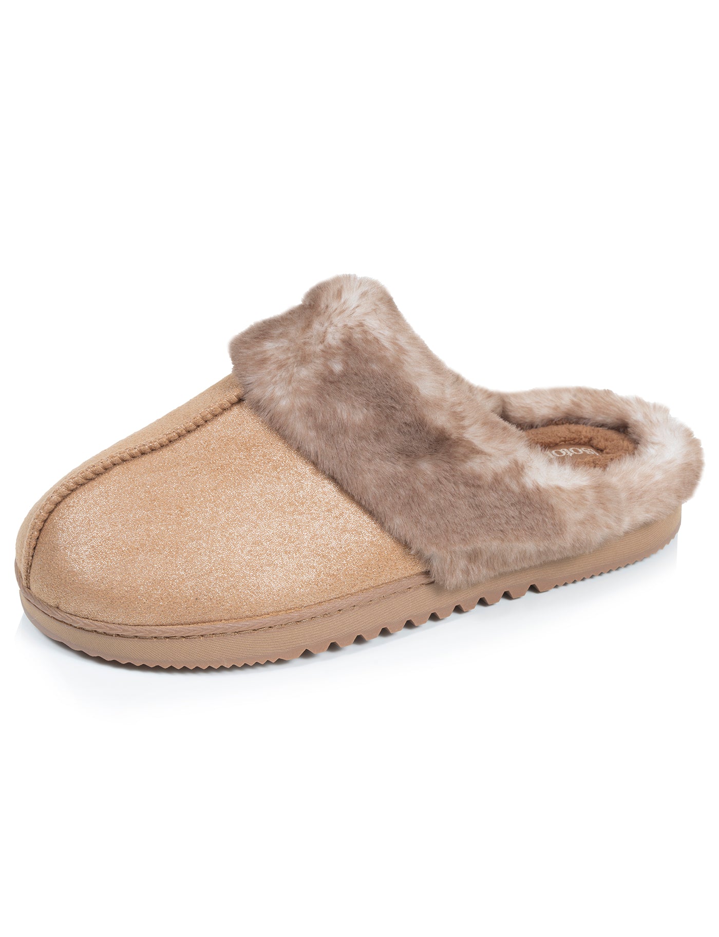 isotoner-chaussons-mules-crant-es-femme-camel image 6