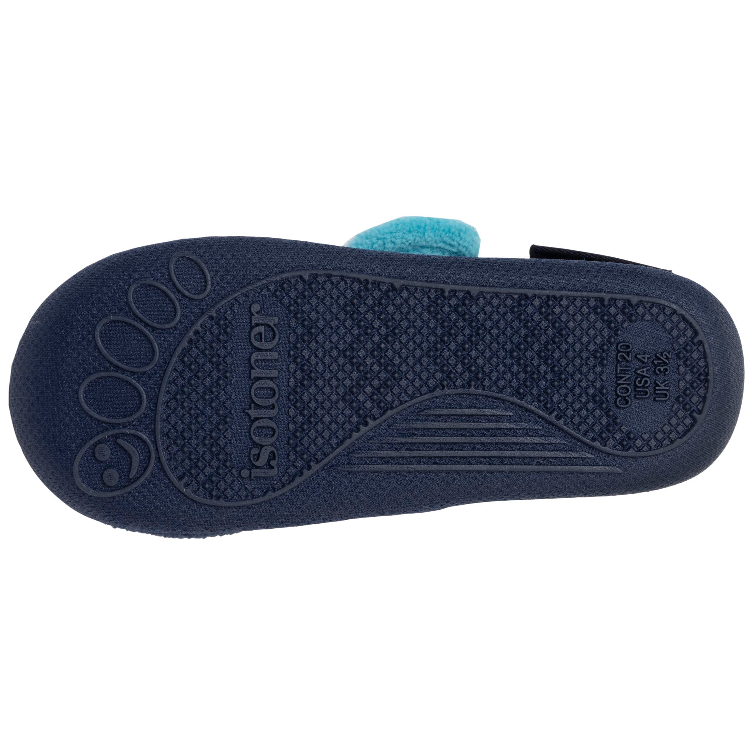 isotoner-chaussons-bottillons-scratch-enfant-marine image 4