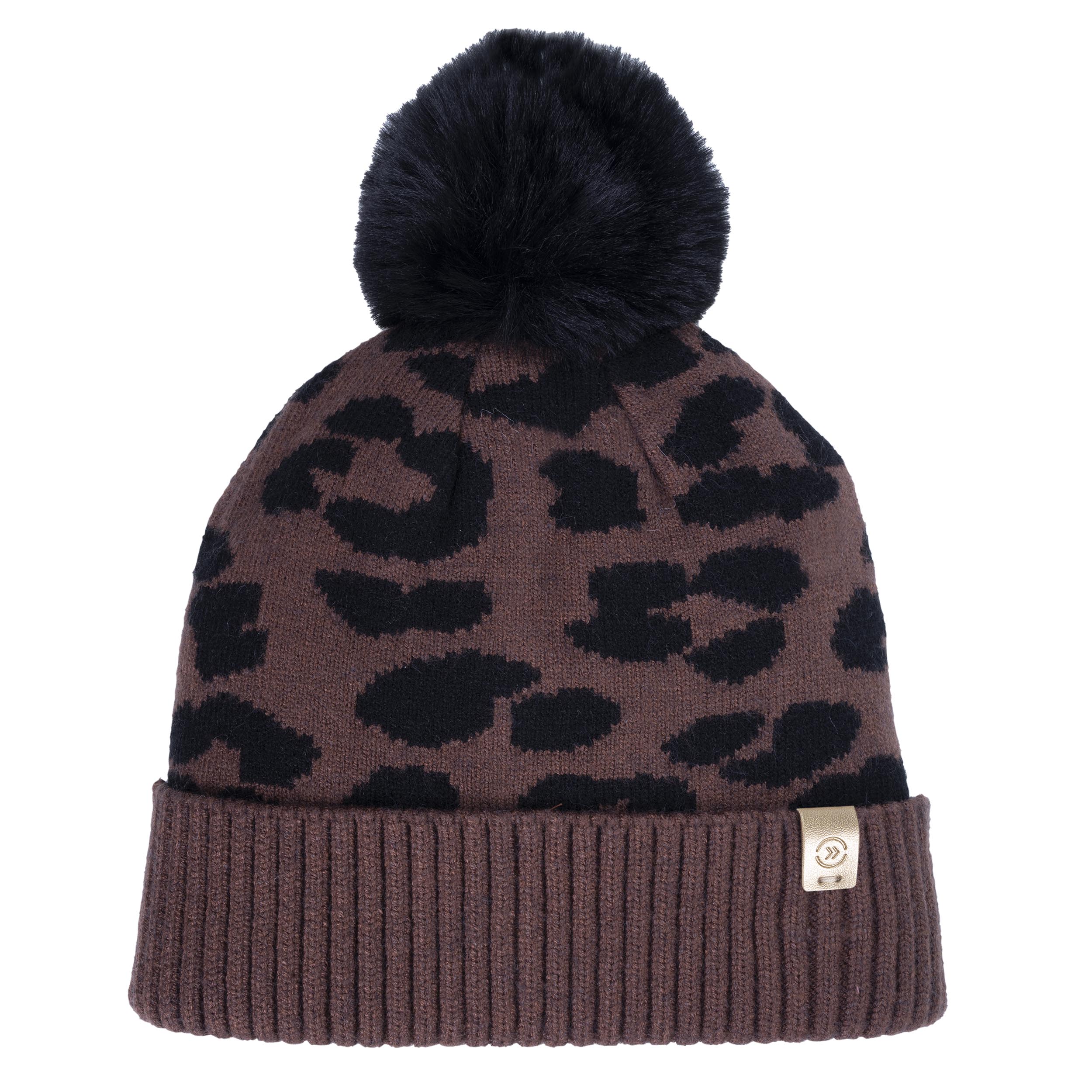 isotoner-bonnet-femme-l-opard-ultra-doux-pompon image 3