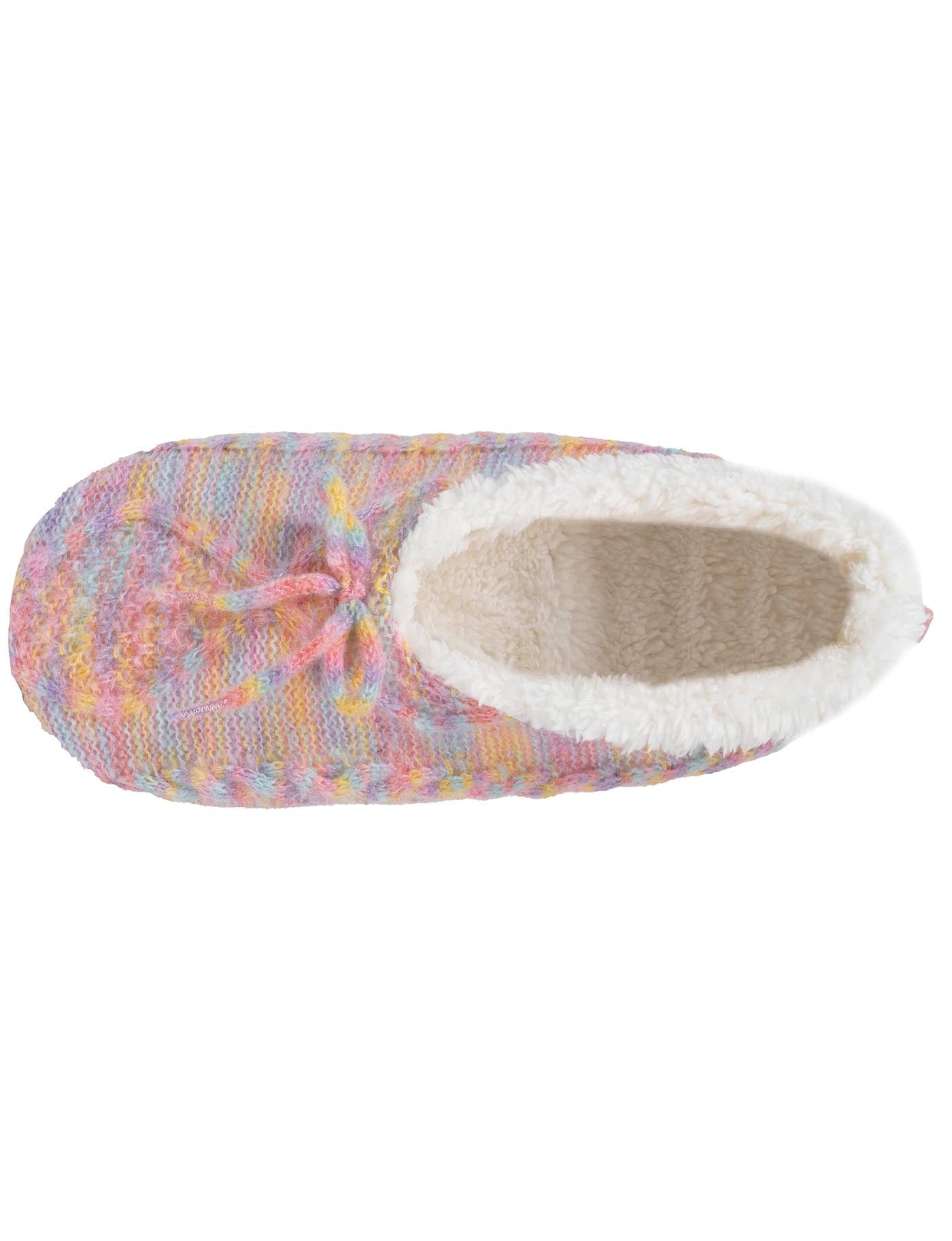 isotoner-chaussettes-chaussons-fourr-es-femme-multicolor-n-ud image 7
