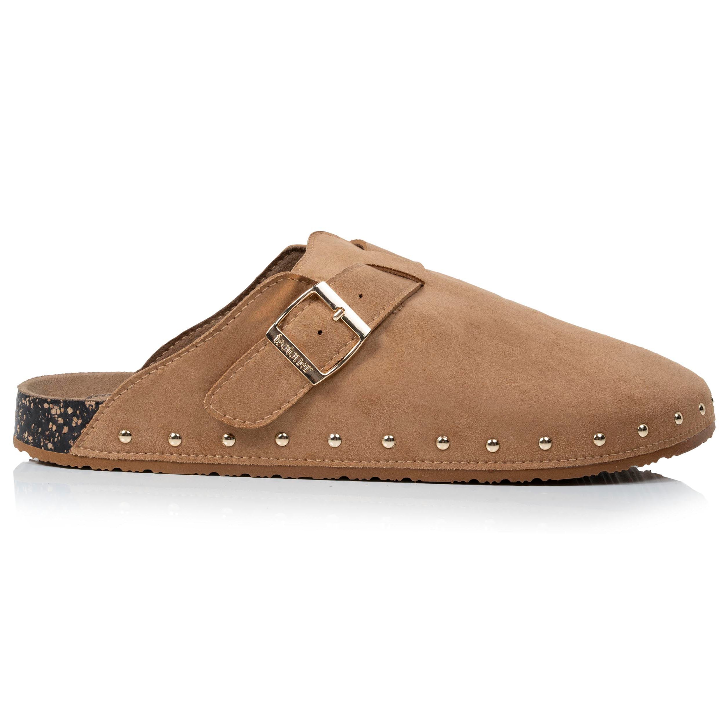 isotoner-sabots-femme-camel-clous-effet-cuir image 8