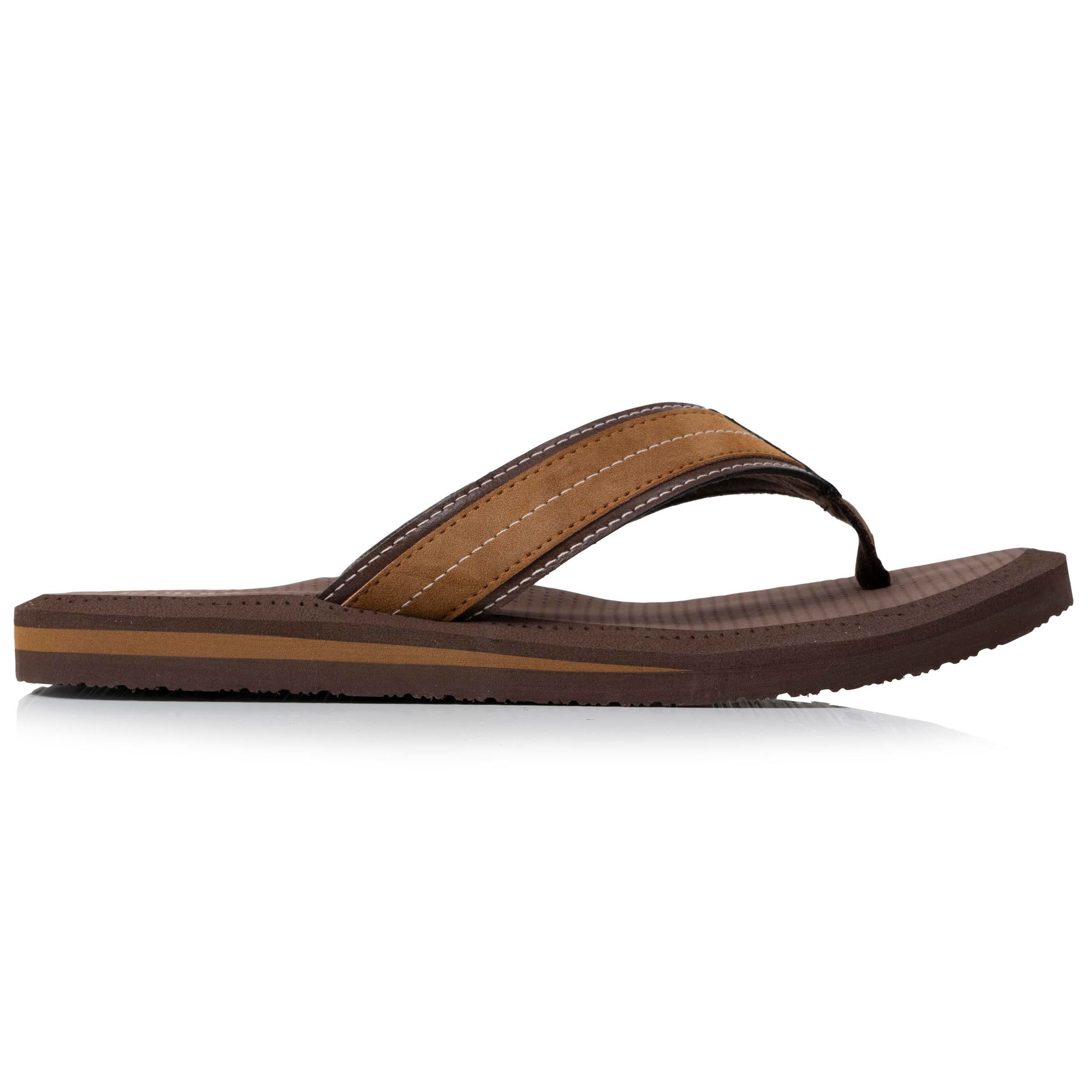 isotoner-tongs-homme-tige-large-sport-marron image 8
