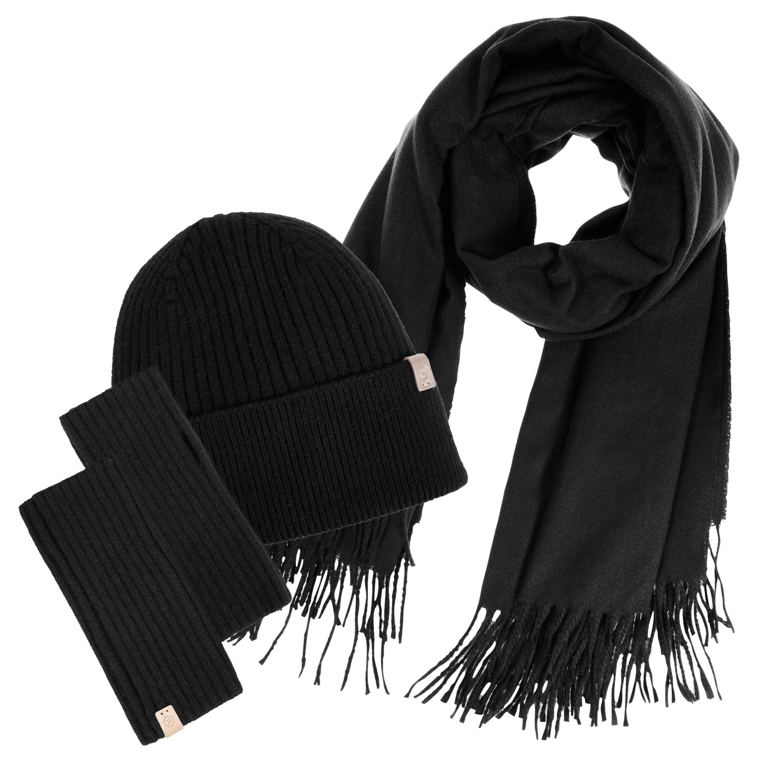 isotoner-mitaines-femme-maille-ultra-doux-noir image 2