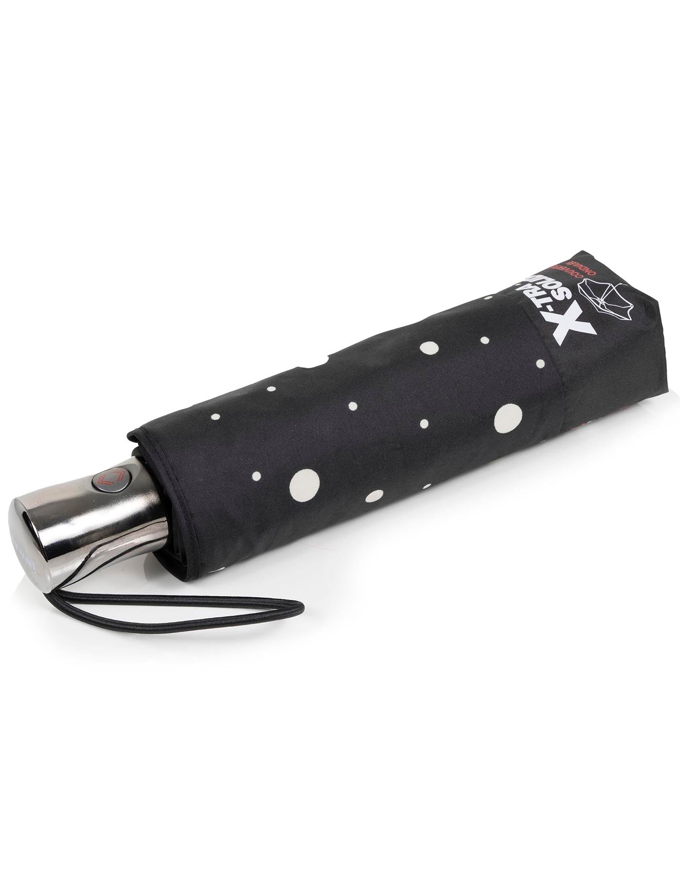 isotoner-parapluie-x-tra-solide-28-cm-pois-noir-jaune-automatique image 6