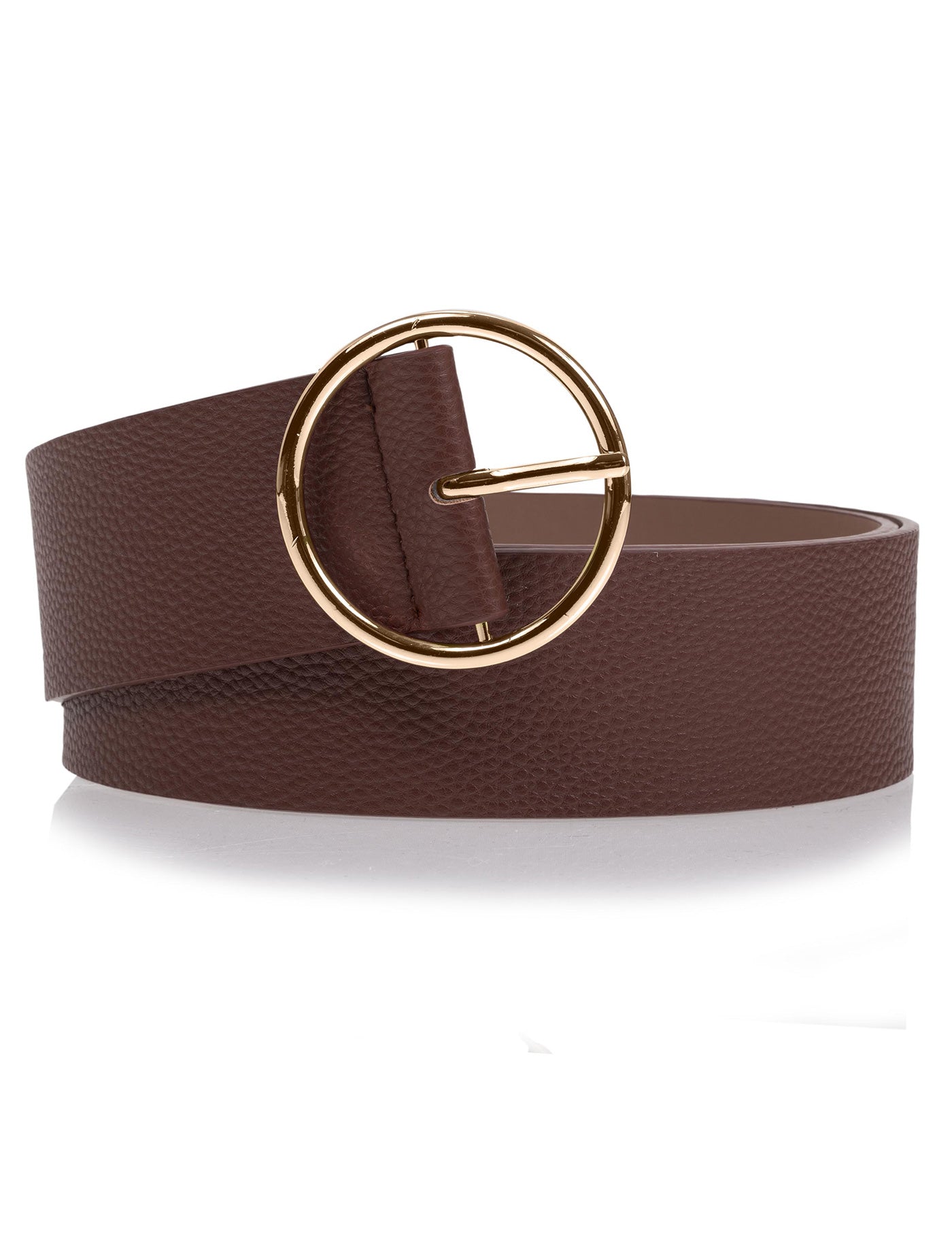 isotoner-ceinture-xl-femme-marron-synth-tique-grain-5-cm image 6
