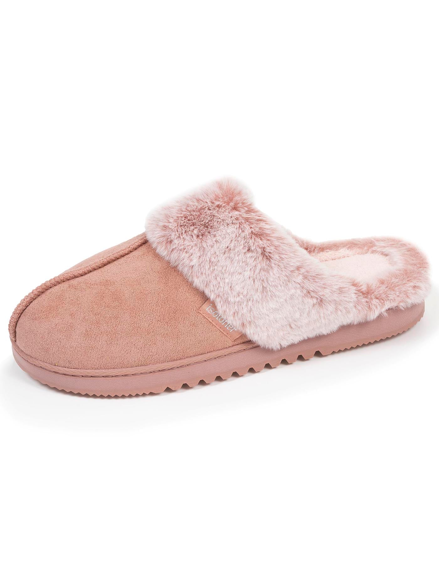 isotoner-chaussons-mules-femme-blush-su-dine-fourrure image 6