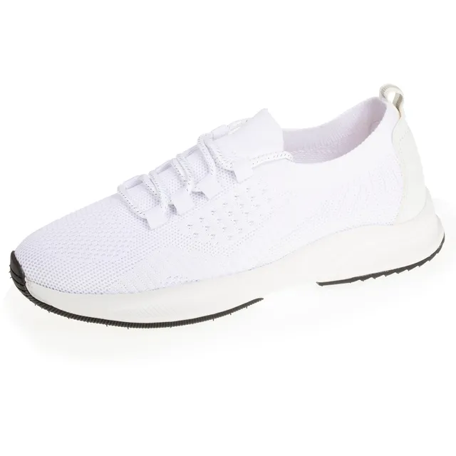 isotoner-baskets-confort-femme-slip-on-lacets-blanc image 1