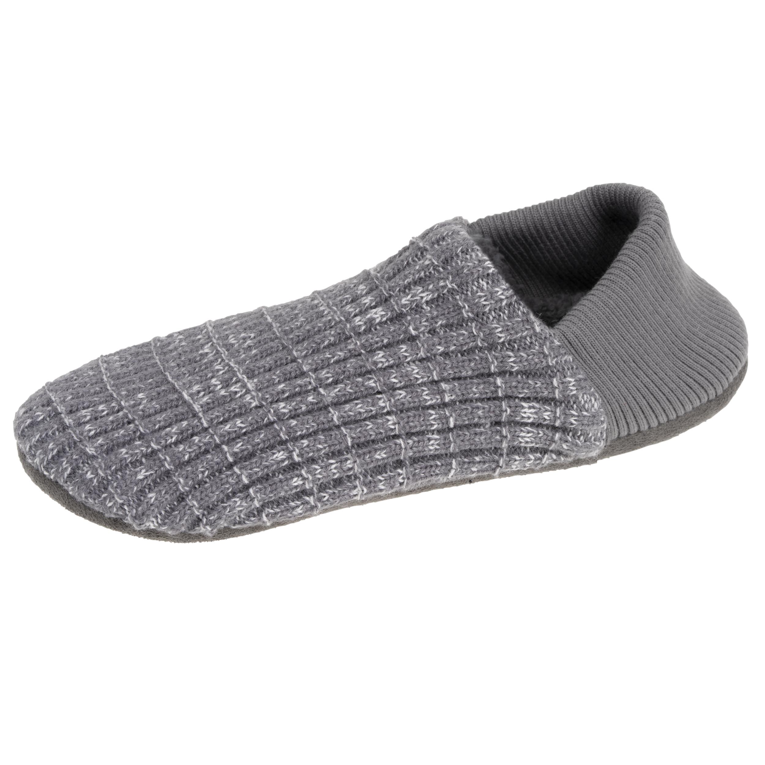 isotoner-chaussettes-slippers-homme-maille-gris-chin image 1