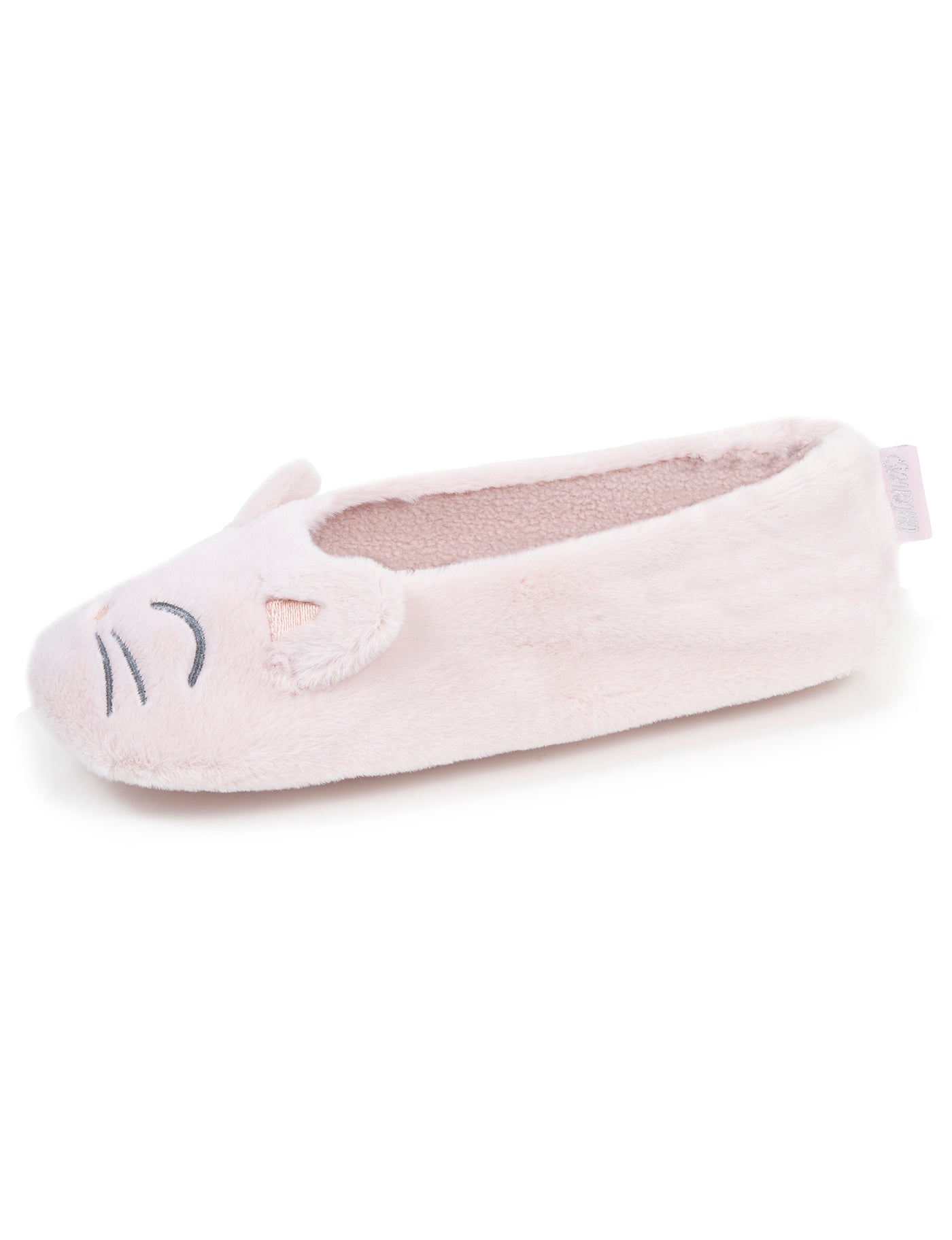 isotoner-chaussons-ballerines-femme-3d-fourrure-rose image 6