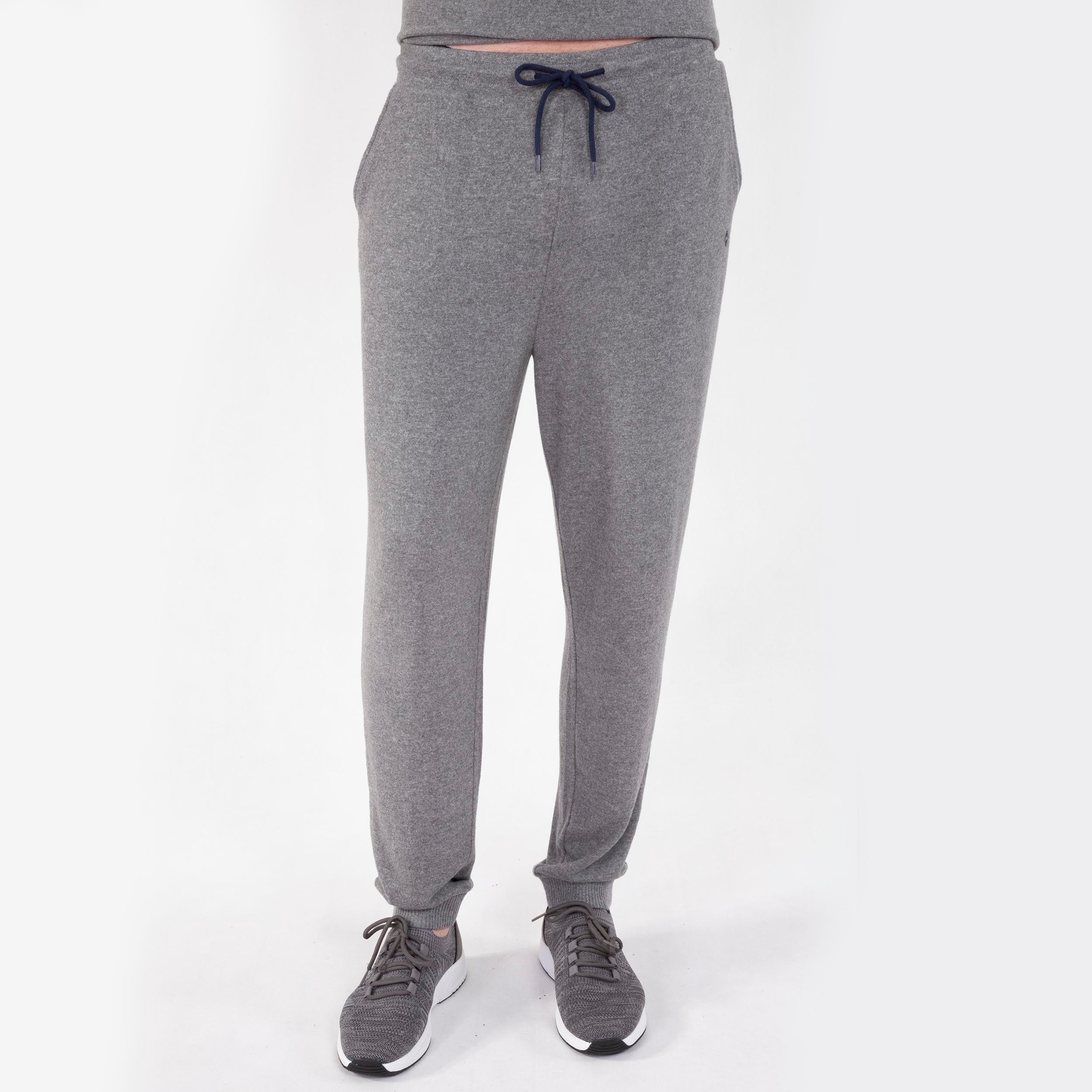 isotoner-pantalon-jogger-homme-gris-viscose-ecovero image 1