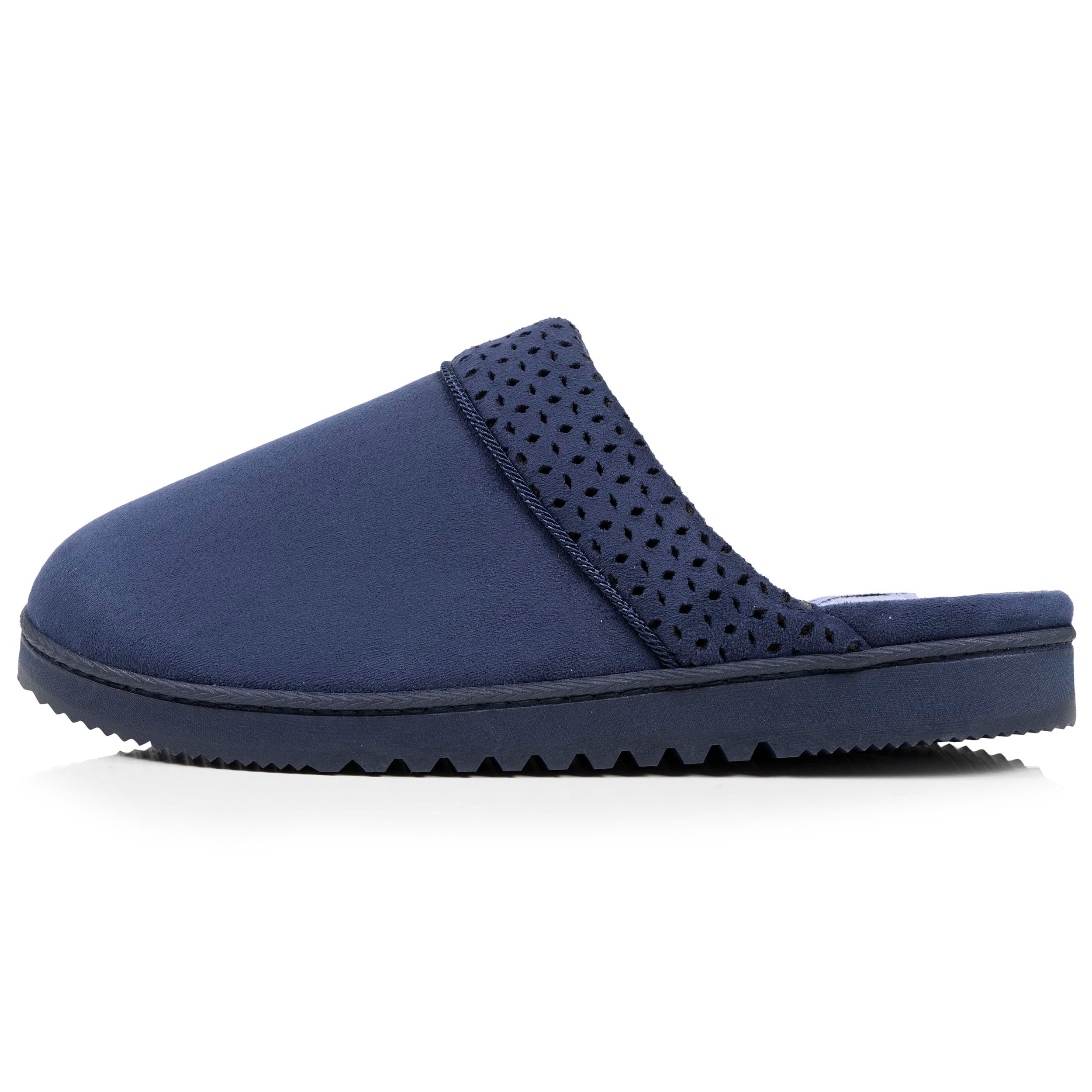 isotoner-chaussons-mules-crant-es-femme-marine-confort-int-rieur image 3