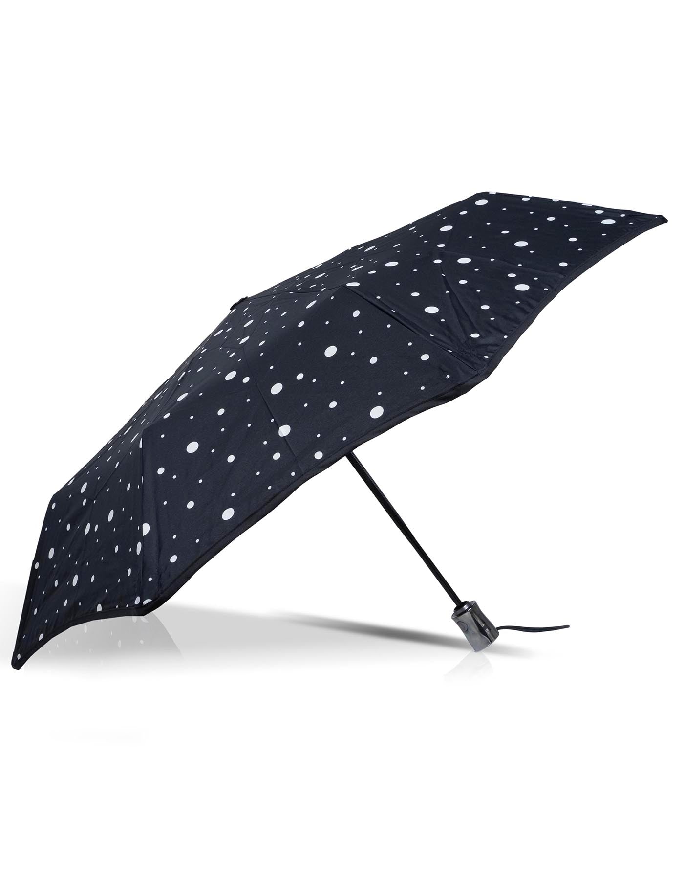 isotoner-parapluie-x-tra-solide-28-cm-pois-noir-jaune-automatique image 7