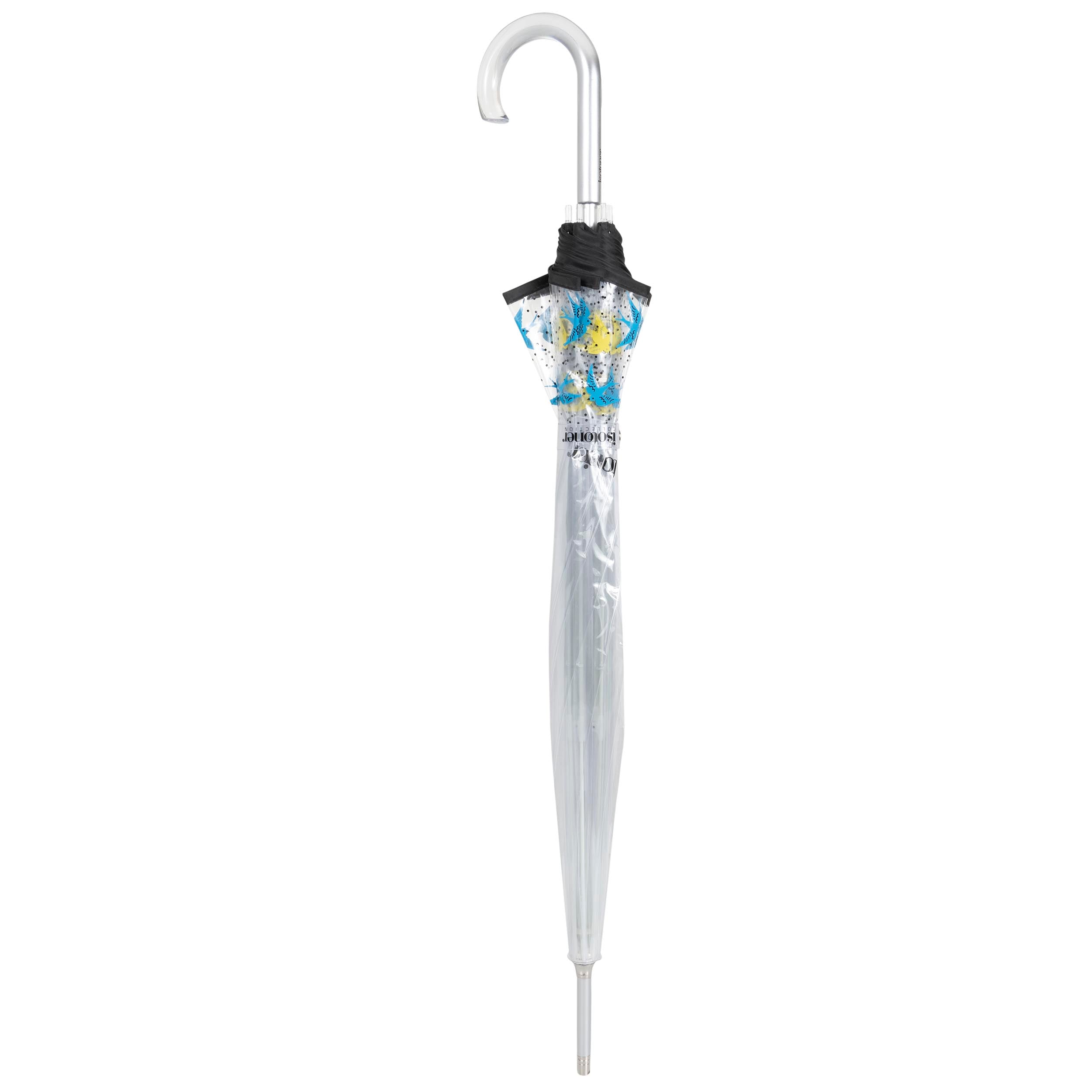 isotoner-parapluie-cloche-transparent-pvc-hirondelles image 4