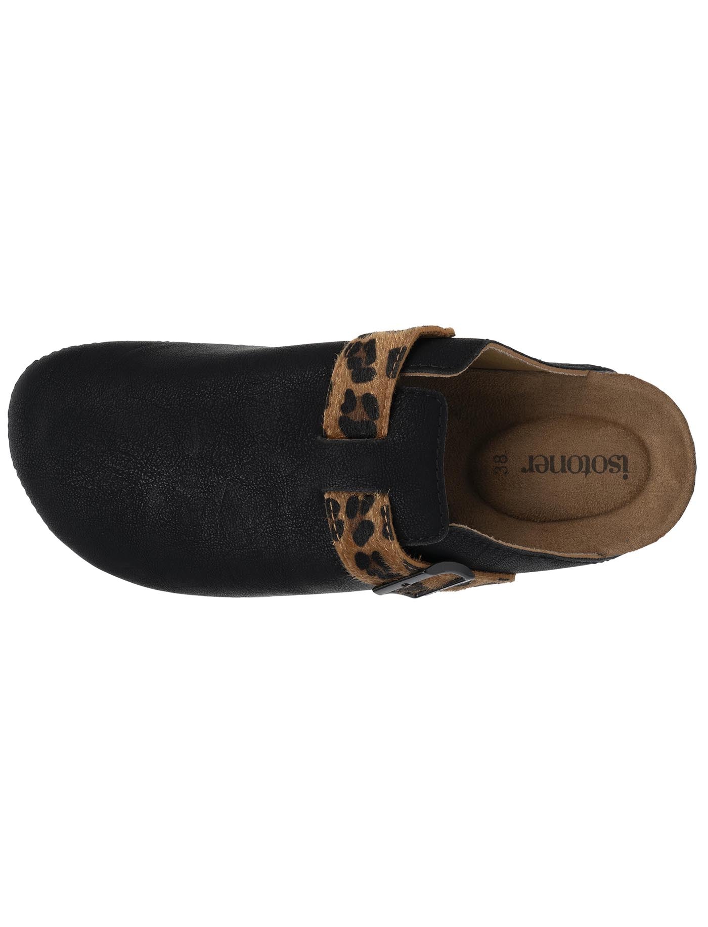 isotoner-mules-sabots-femme-noir-l-opard-everywear image 7