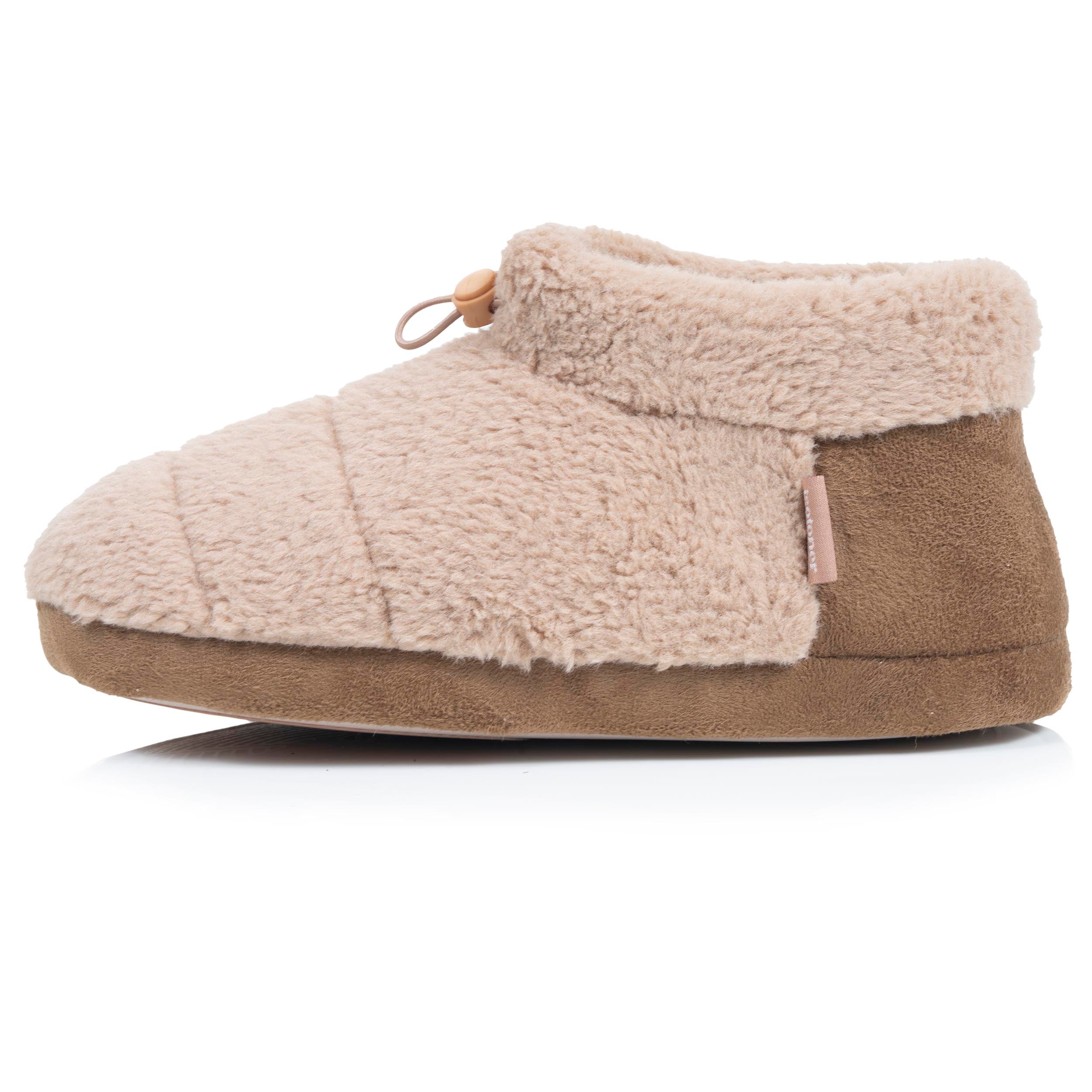 isotoner-bottillons-chaussons-homme-sherpa-camel image 4