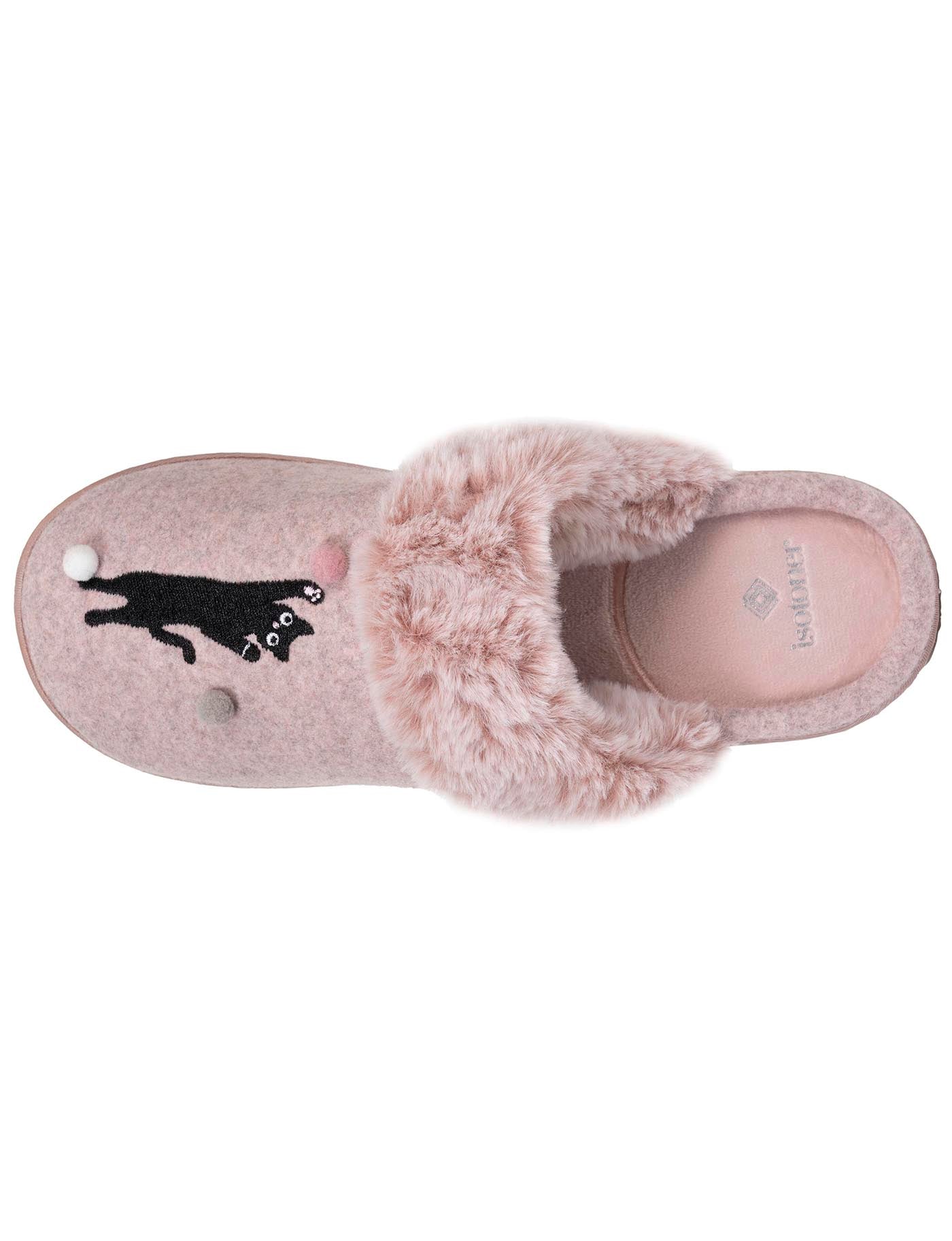 isotoner-chaussons-mules-femme-rose-chin-everywear image 7