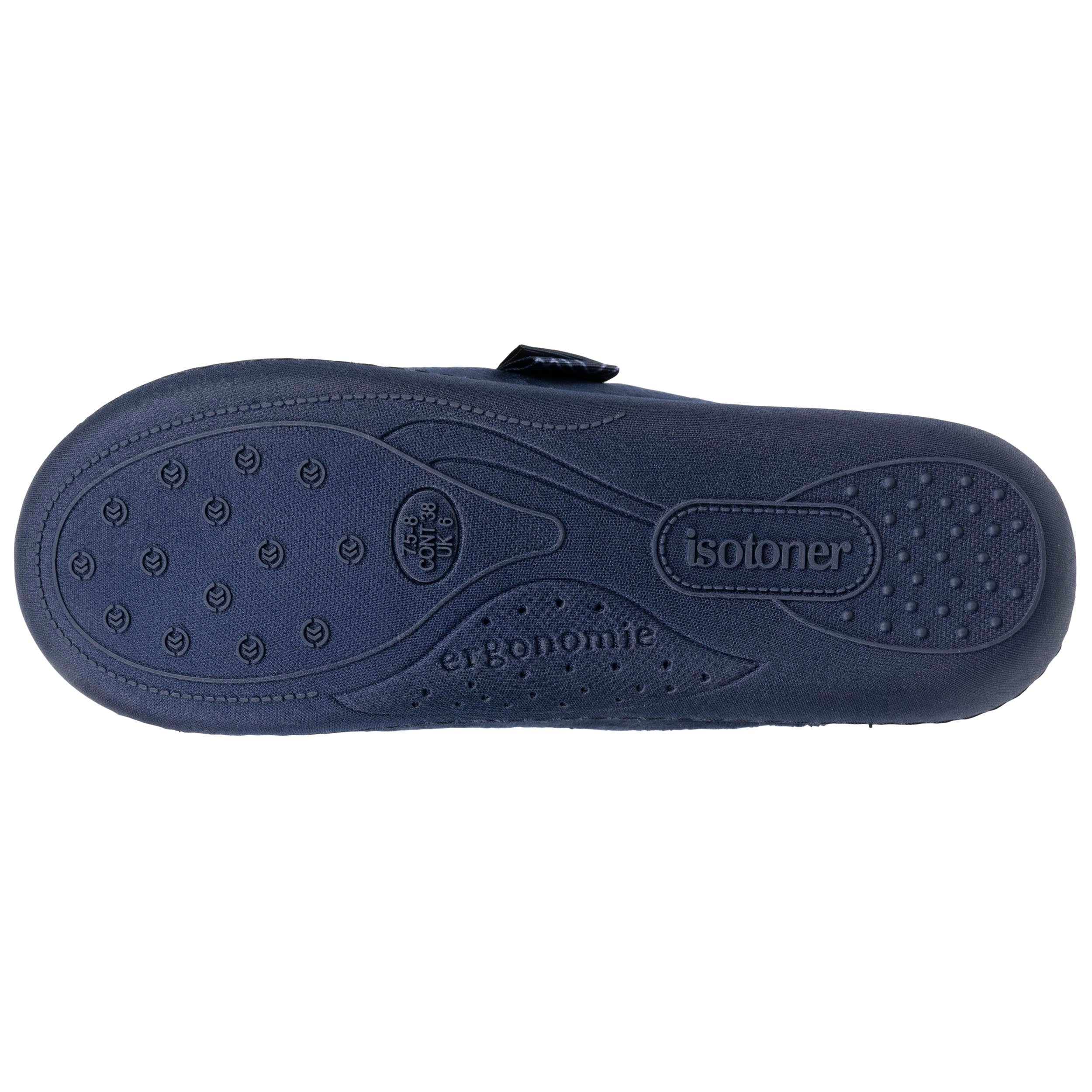 isotoner-chaussons-mules-femme-marine-n-ud-graphique image 4