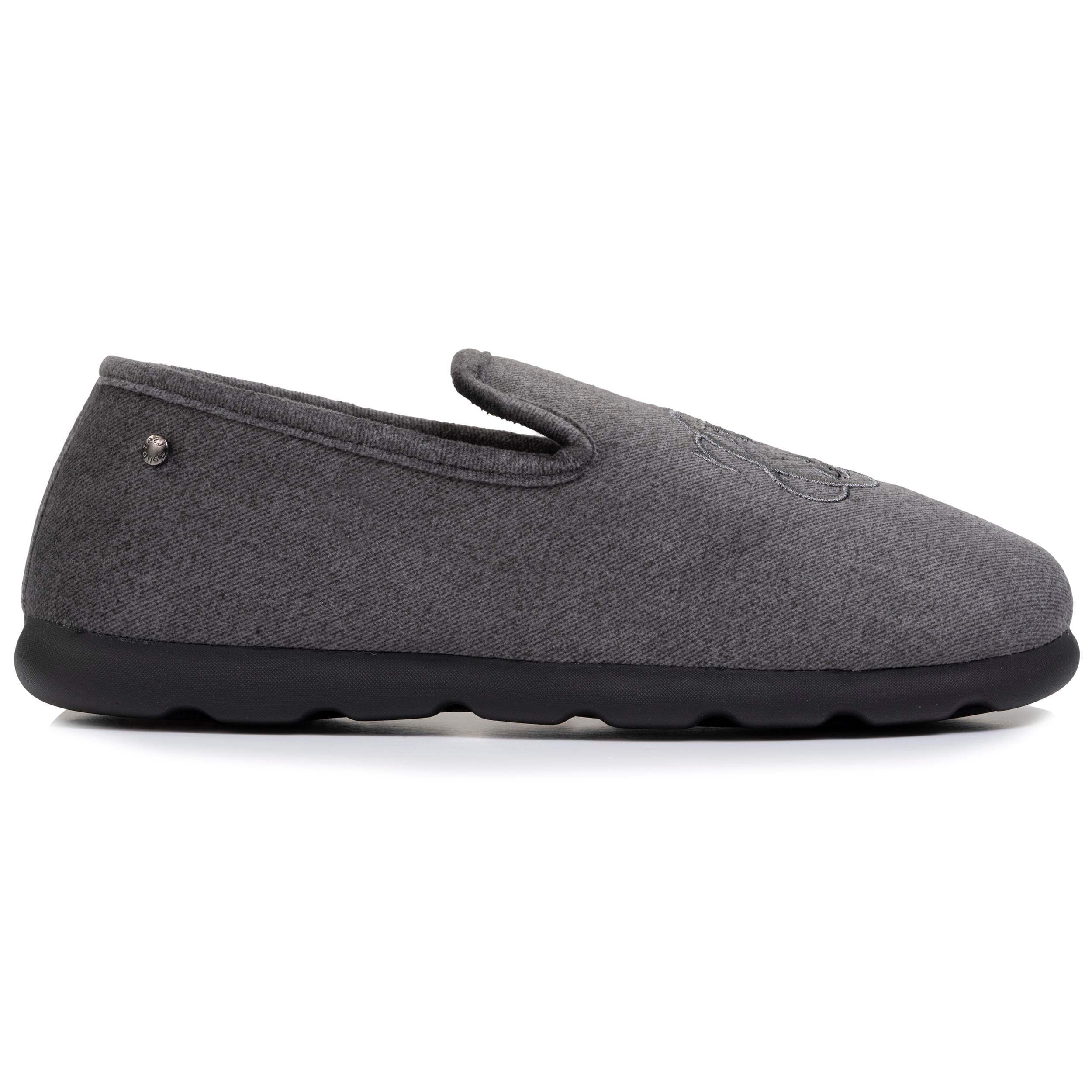 isotoner-chaussons-charentaises-homme-blason-gris image 8