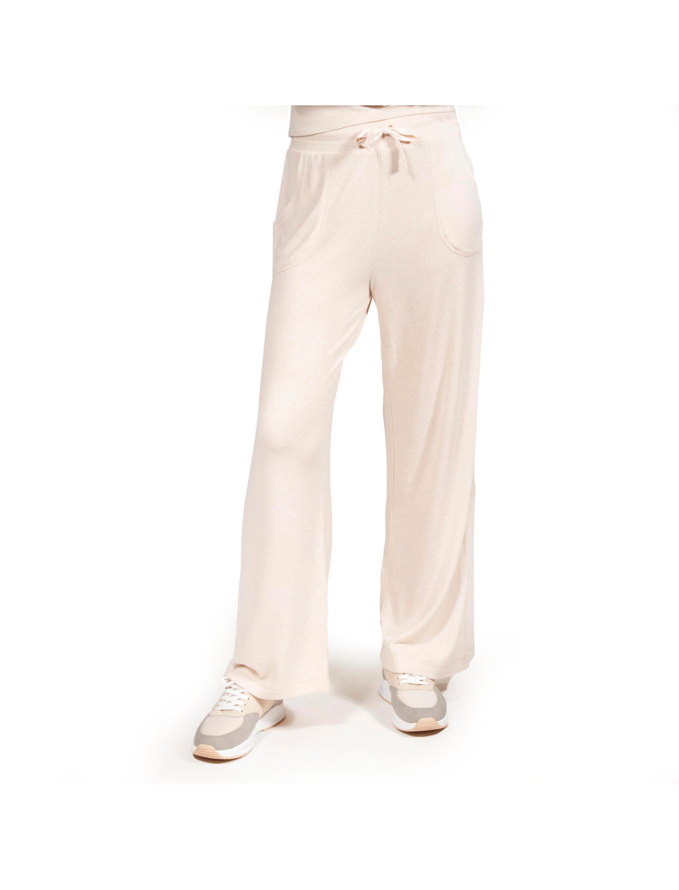 isotoner-pantalon-large-femme-beige-homewear-ultra-doux image 6