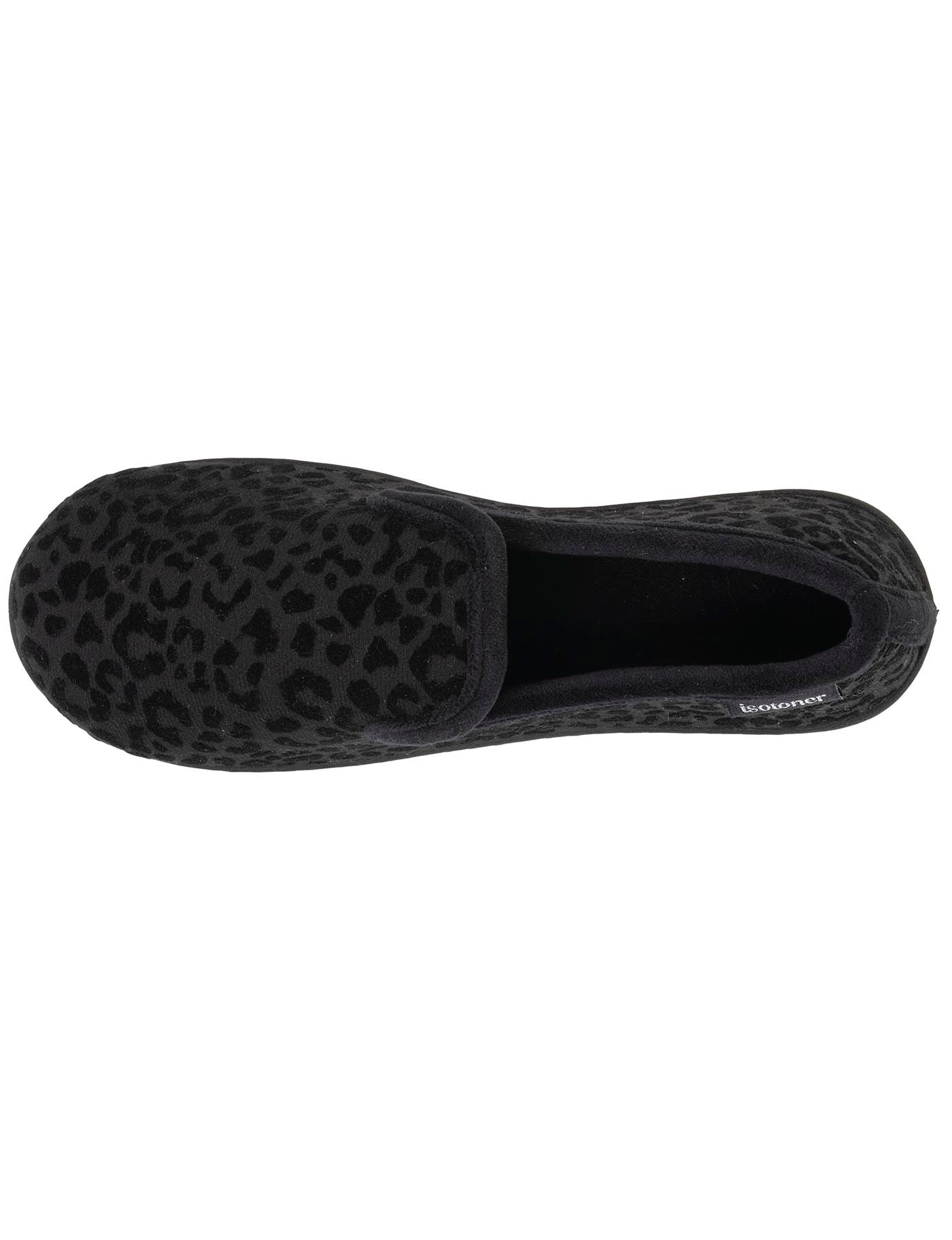 isotoner-chaussons-charentaises-femme-noir-l-opard image 7