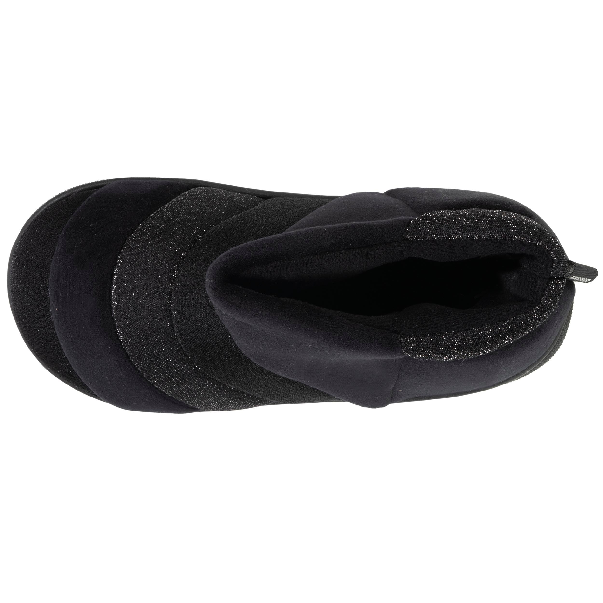 isotoner-chaussons-bottillons-femme-bloup-noir-velours image 2