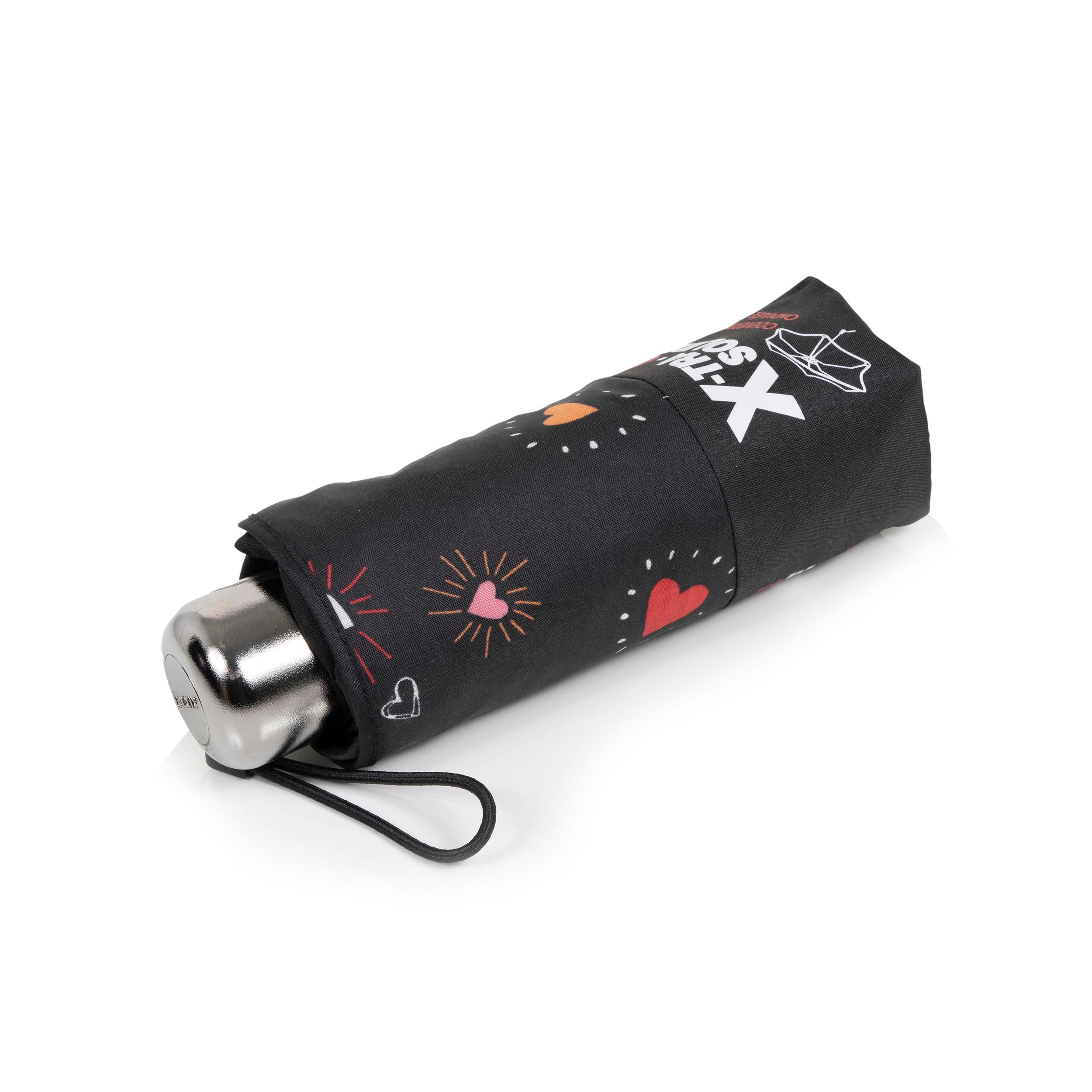 isotoner-parapluie-mini-x-tra-solide-c-ur-rouge-92-cm image 1