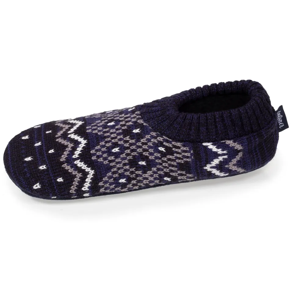 isotoner-chaussettes-chaussons-homme-extra-light-marine image 1