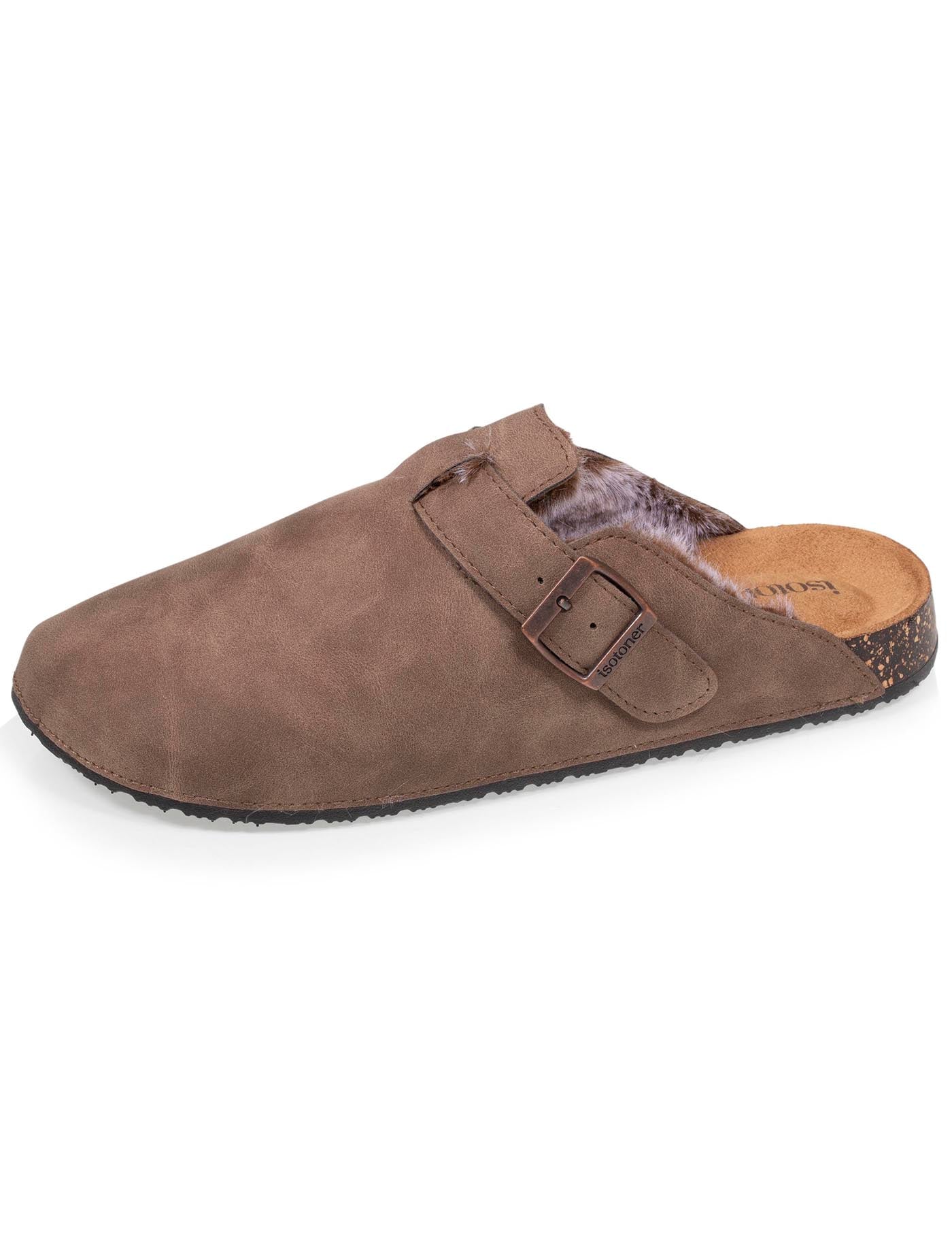 isotoner-sabots-fourr-s-femme-taupe-hiver-everywear image 6