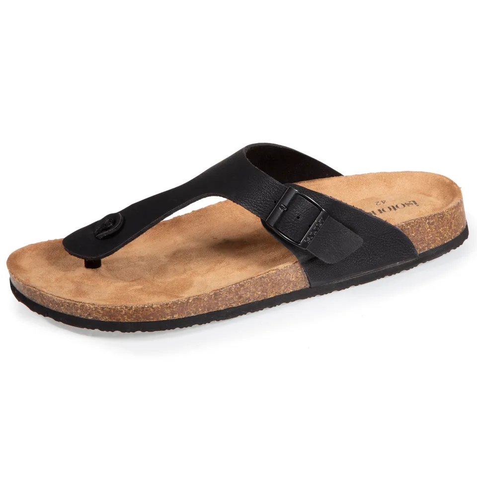isotoner-mules-sandales-homme-bride-noir image 1