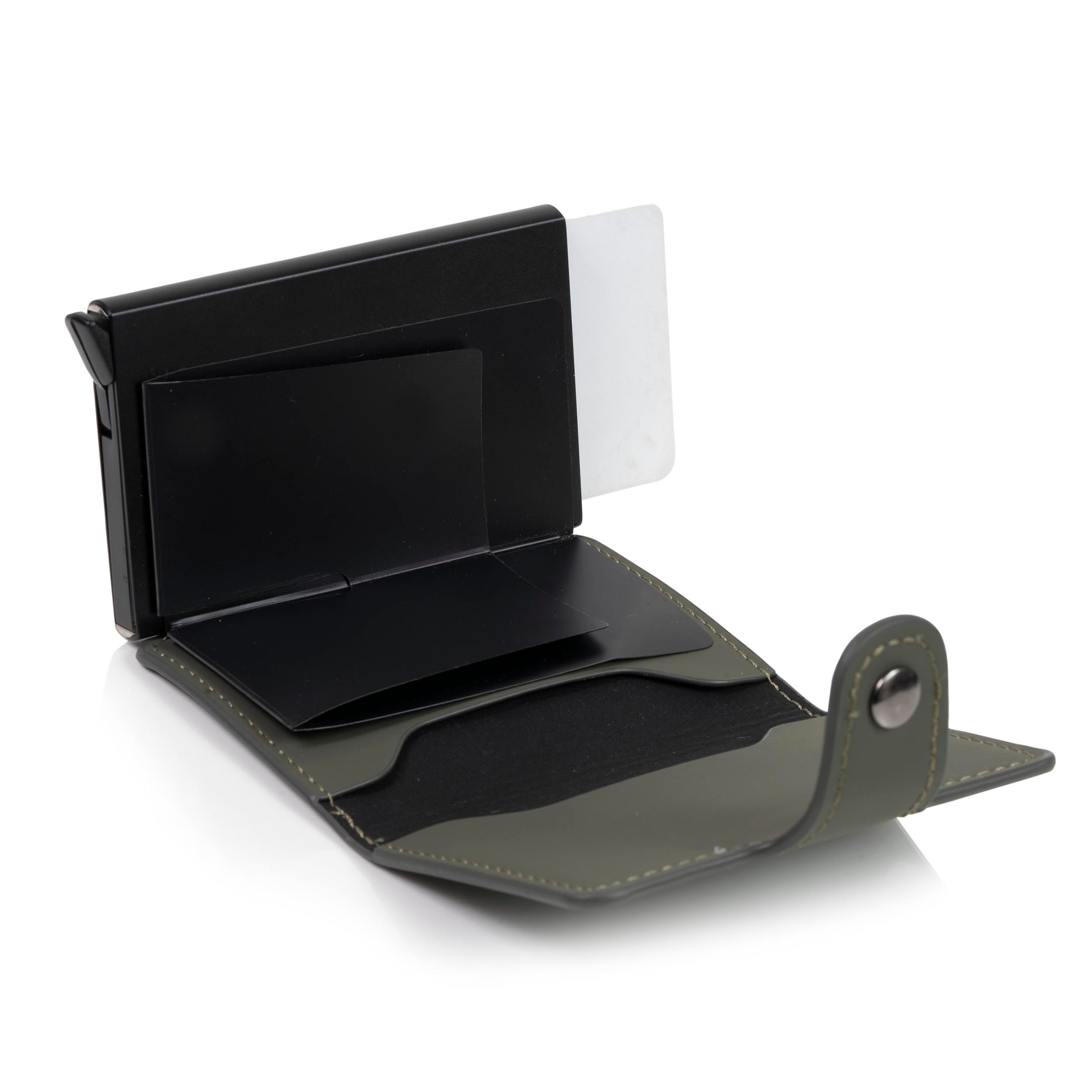 isotoner-porte-cartes-m-tallique-mixte-kaki-7-cartes-rfid image 3