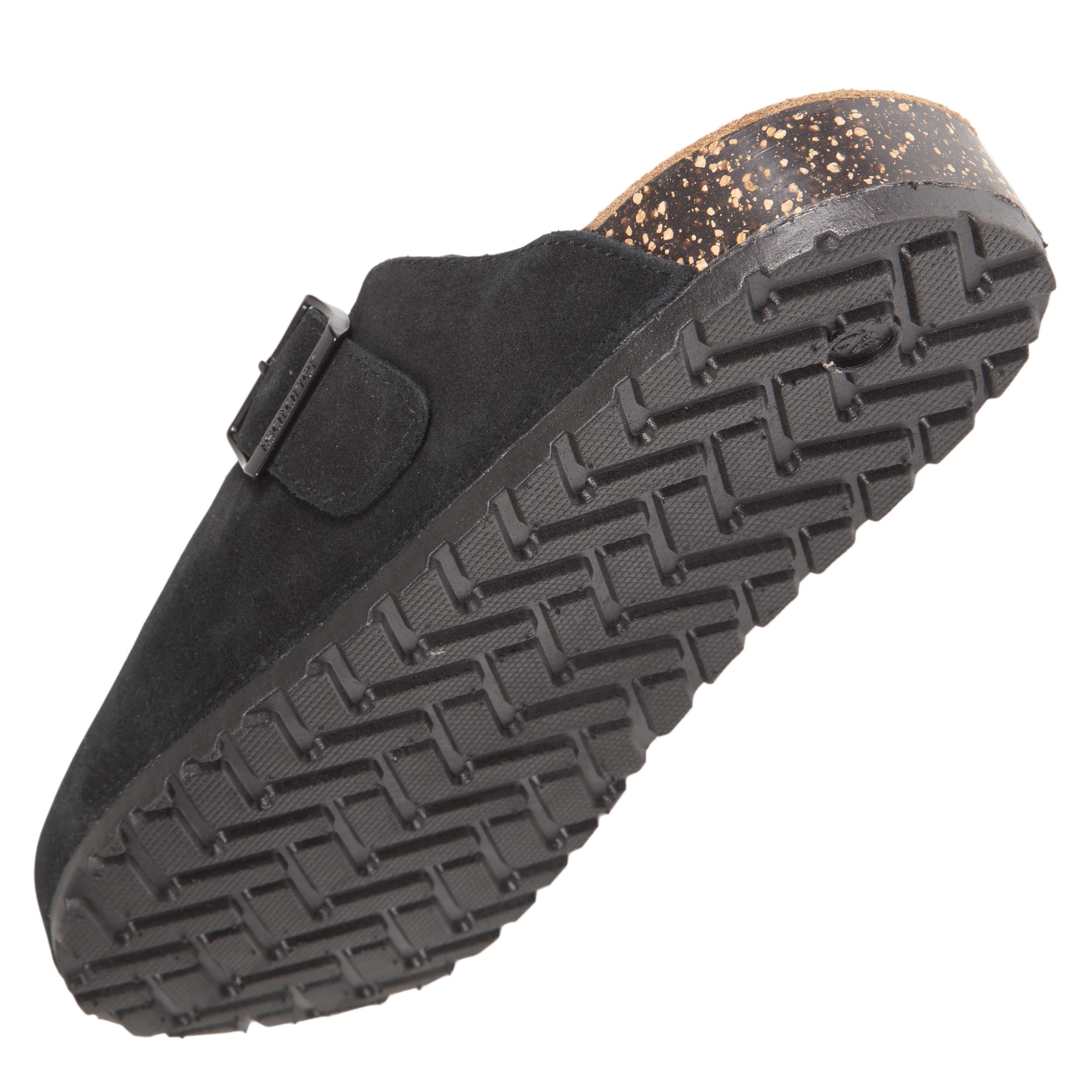 isotoner-mules-sabots-homme-cuir-noir-effet-li-ge image 5